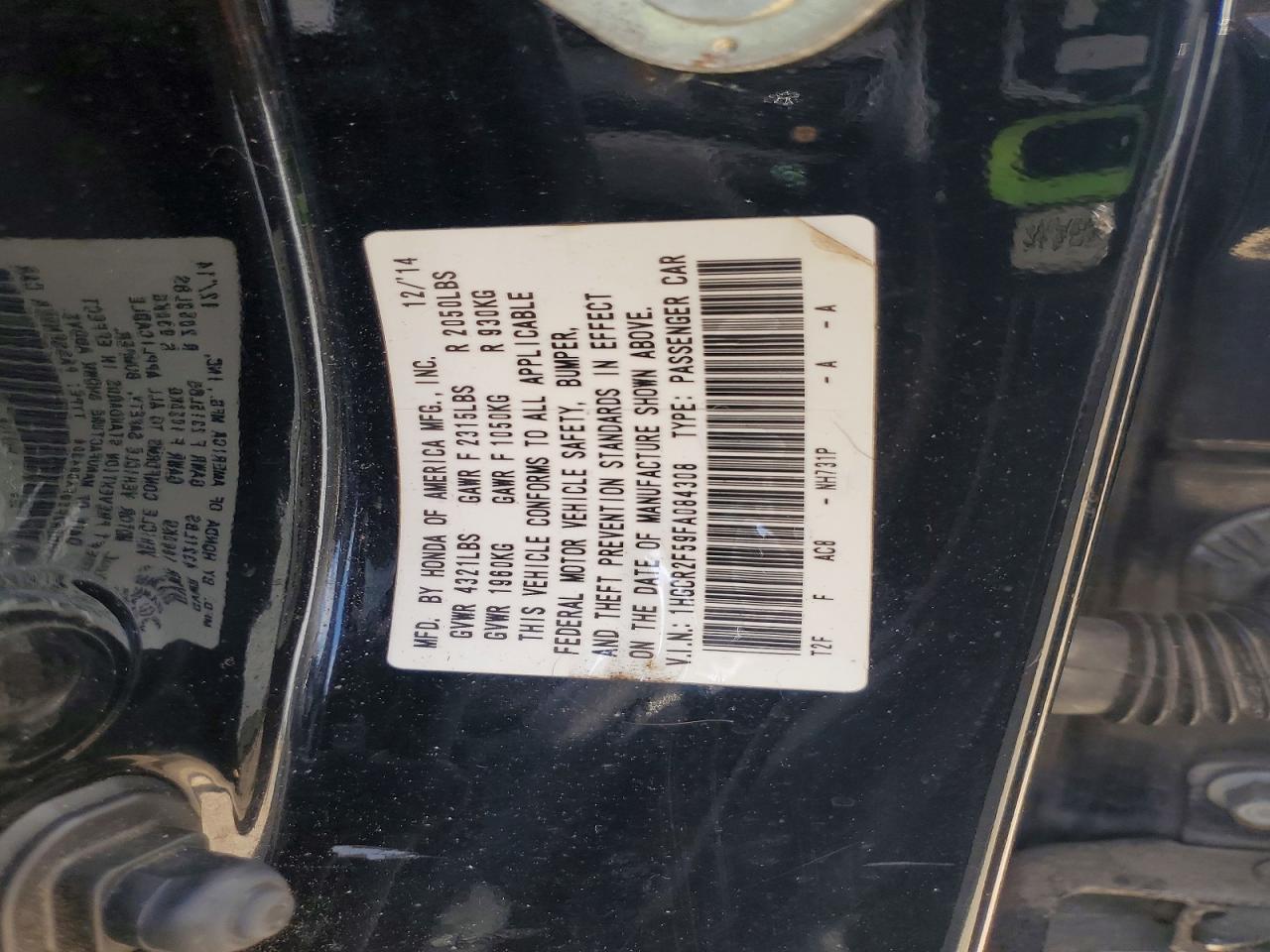 2015 Honda Accord Sport Black vin: 1HGCR2F59FA084308
