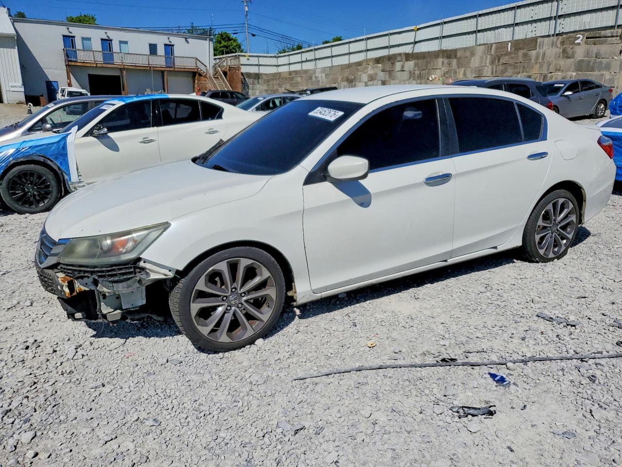 2015 Honda Accord Sport White vin: 1HGCR2F59FA102225