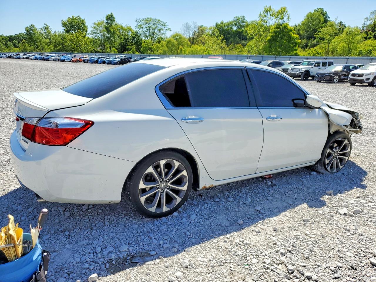 2015 Honda Accord Sport White vin: 1HGCR2F59FA102225