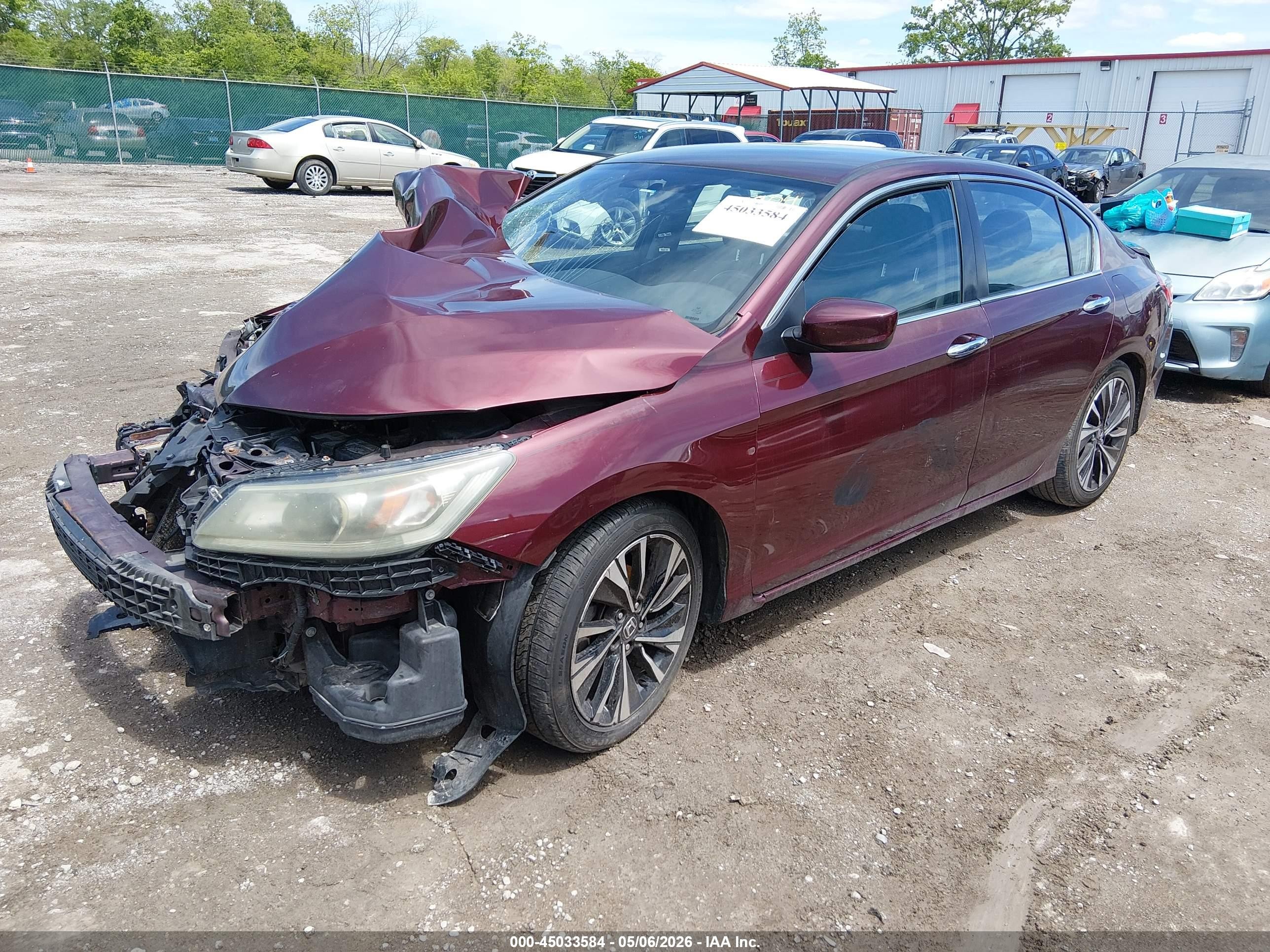 2015 Honda Accord Sport Maroon vin: 1HGCR2F59FA109904