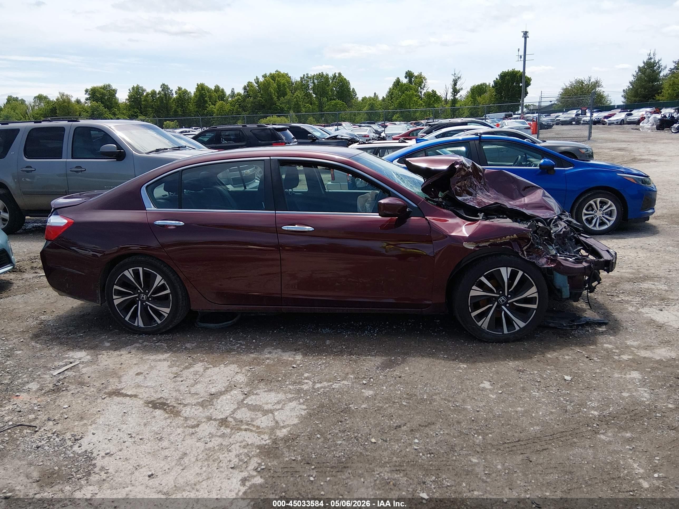 2015 Honda Accord Sport Maroon vin: 1HGCR2F59FA109904