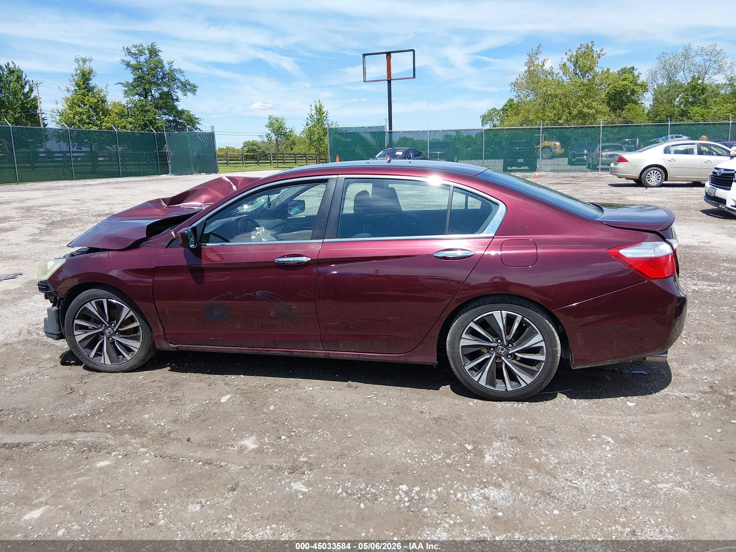 2015 Honda Accord Sport Maroon vin: 1HGCR2F59FA109904