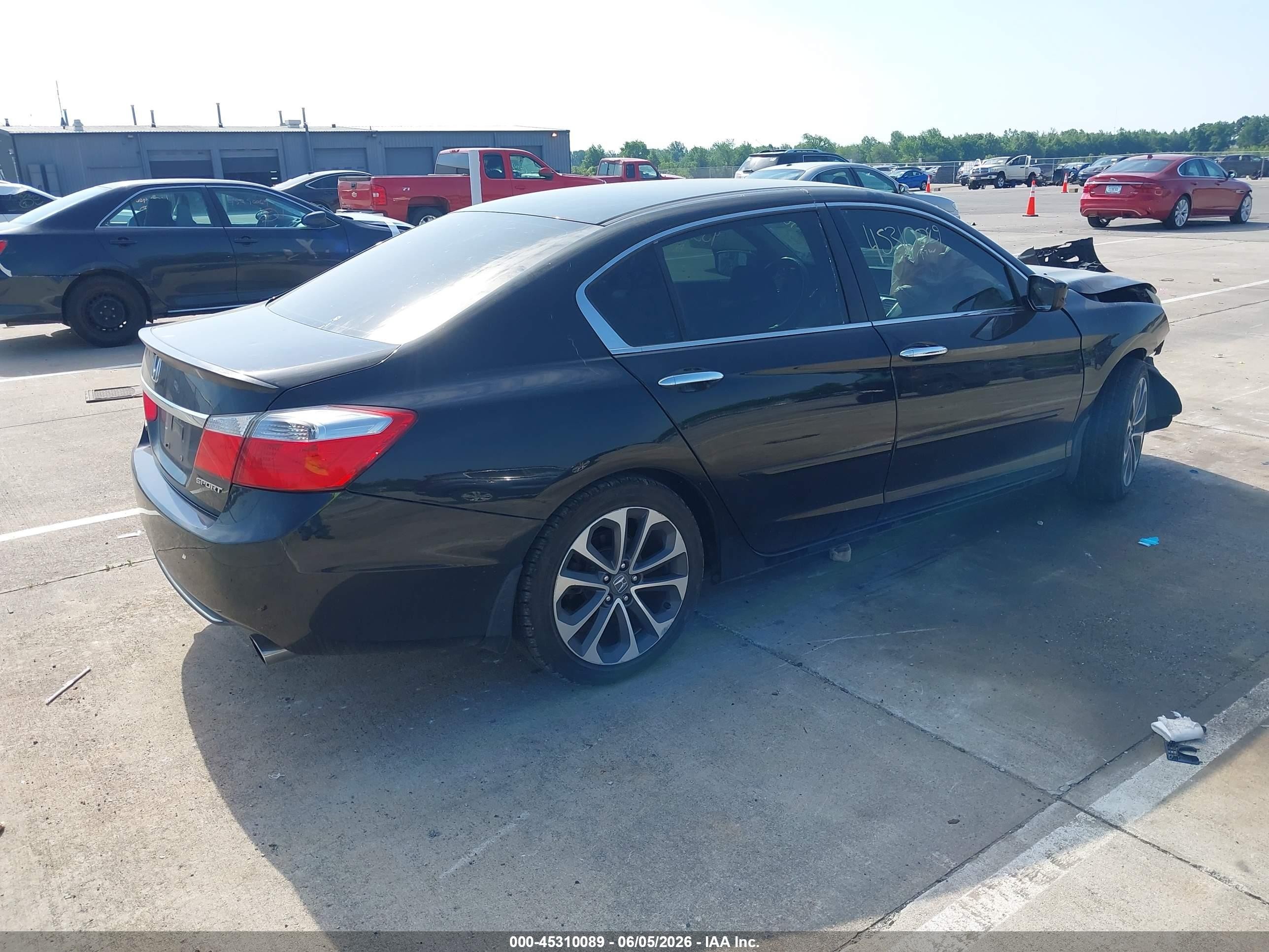 2015 Honda Accord Sport Black vin: 1HGCR2F59FA120515