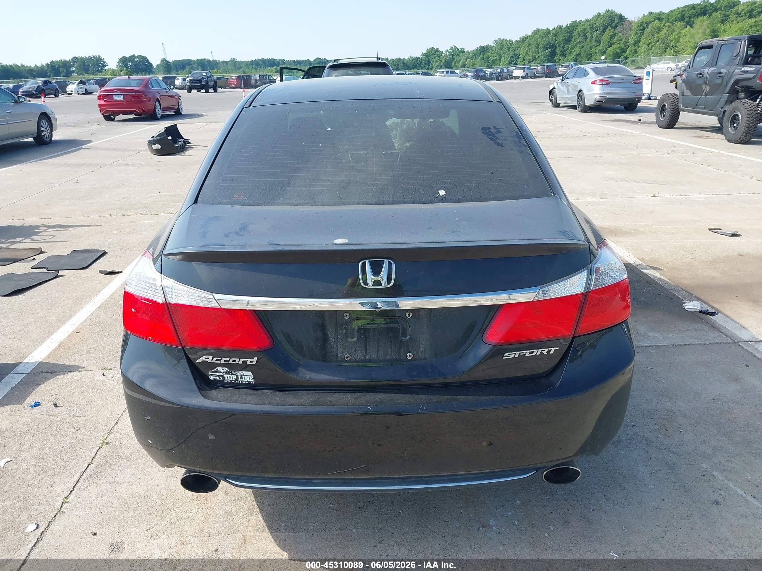 2015 Honda Accord Sport Black vin: 1HGCR2F59FA120515