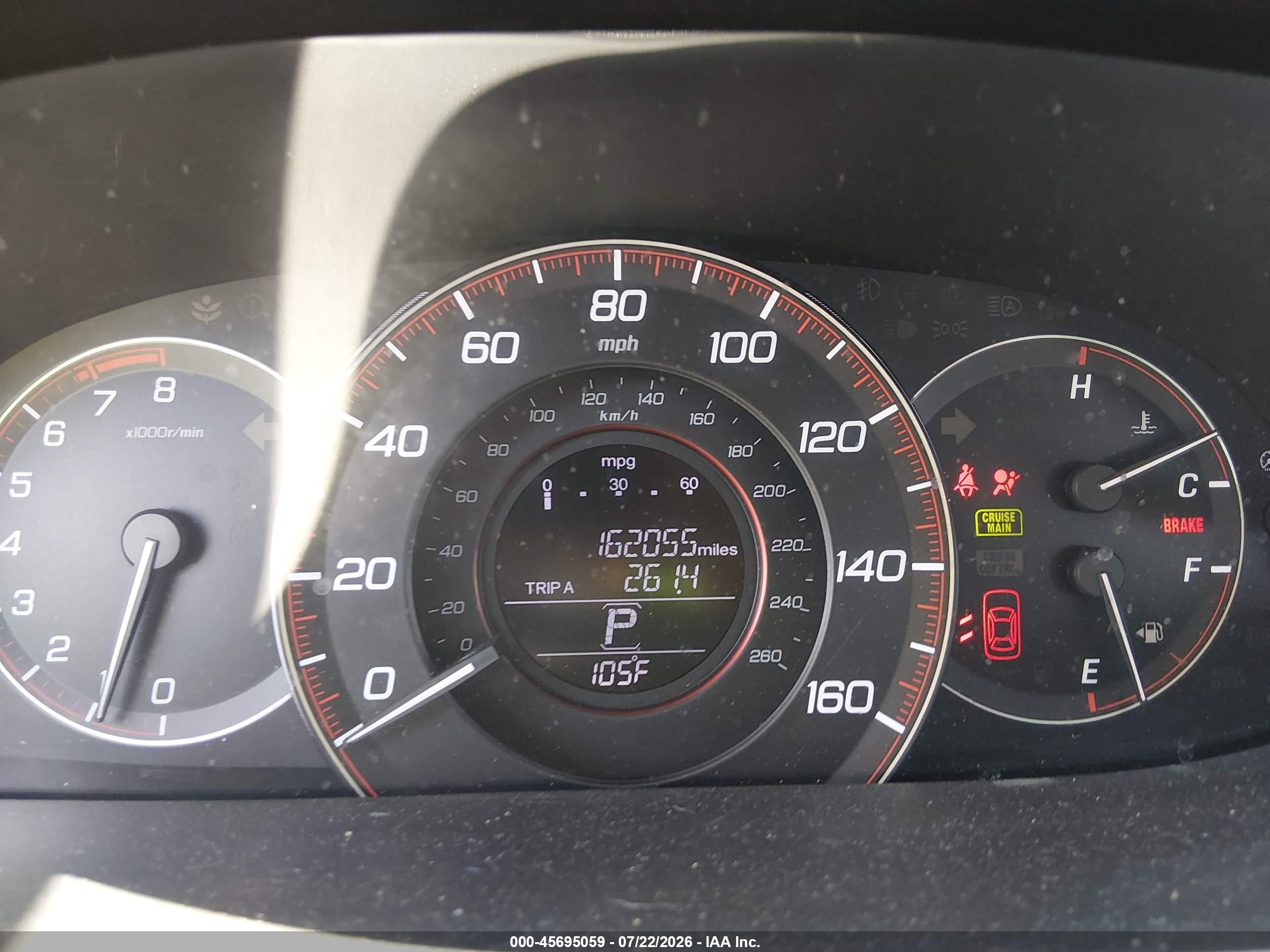 2015 Honda Accord Sport Gray vin: 1HGCR2F59FA123639