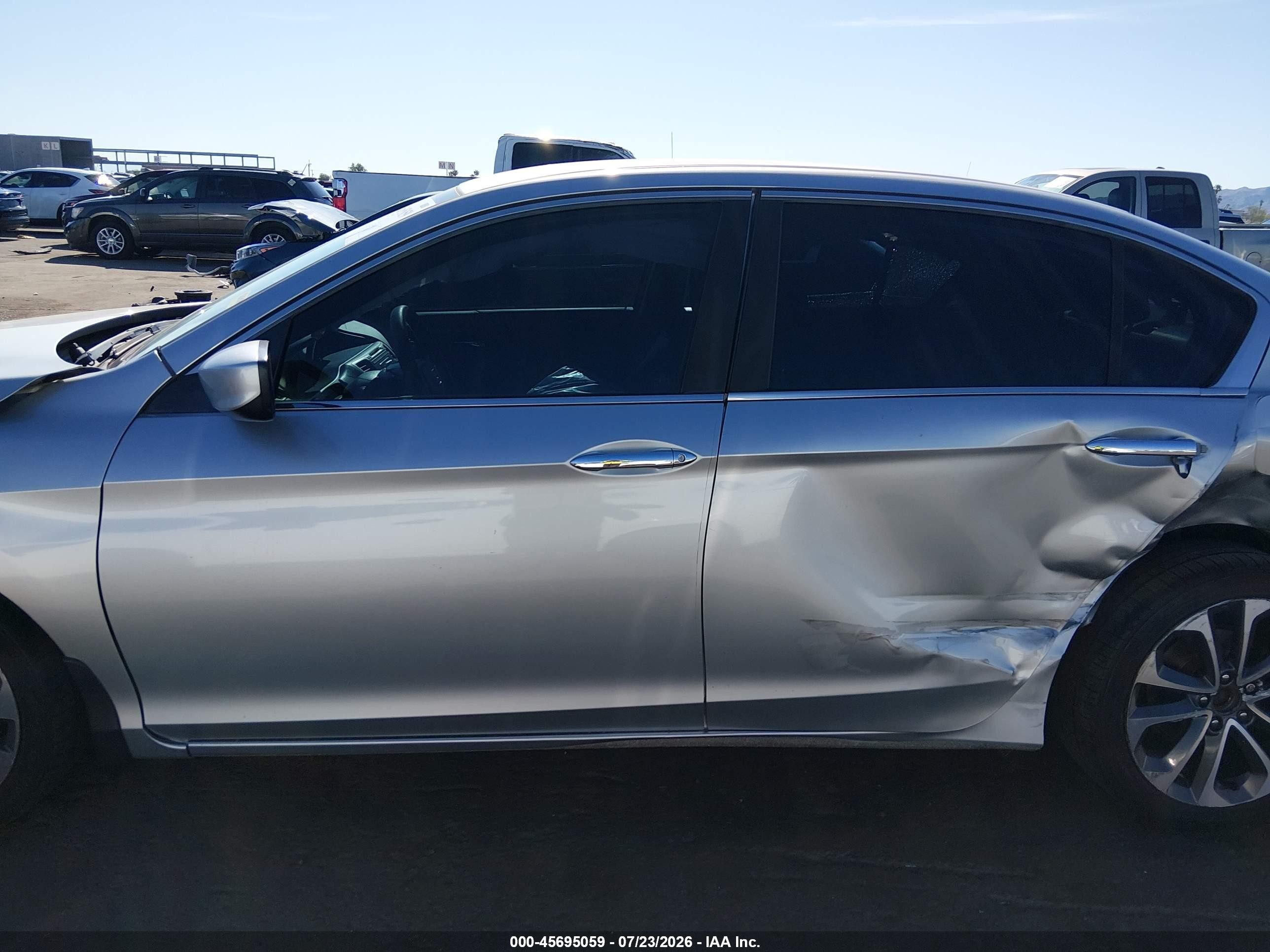 2015 Honda Accord Sport Gray vin: 1HGCR2F59FA123639