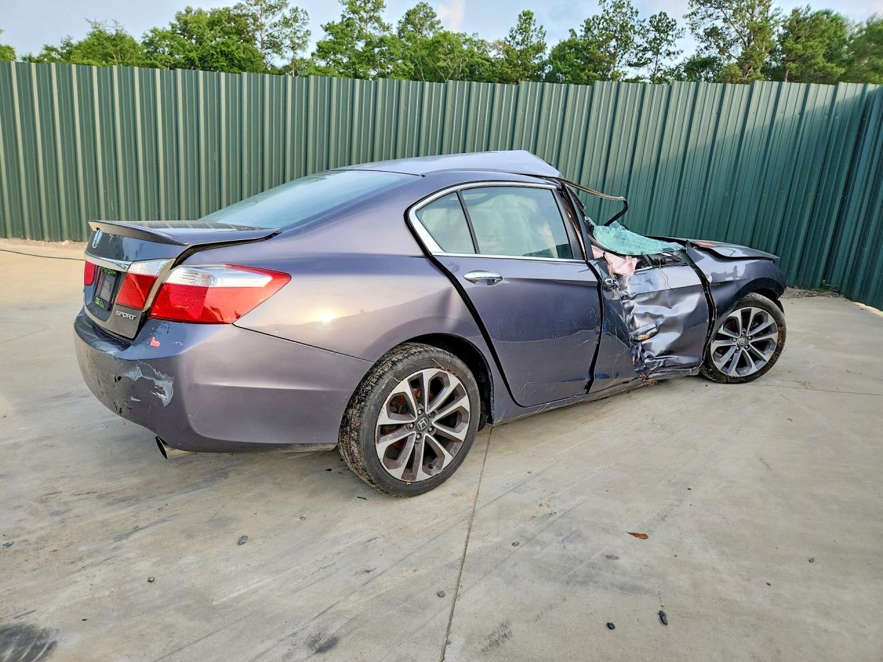 2015 Honda Accord Sport Silver vin: 1HGCR2F59FA140831