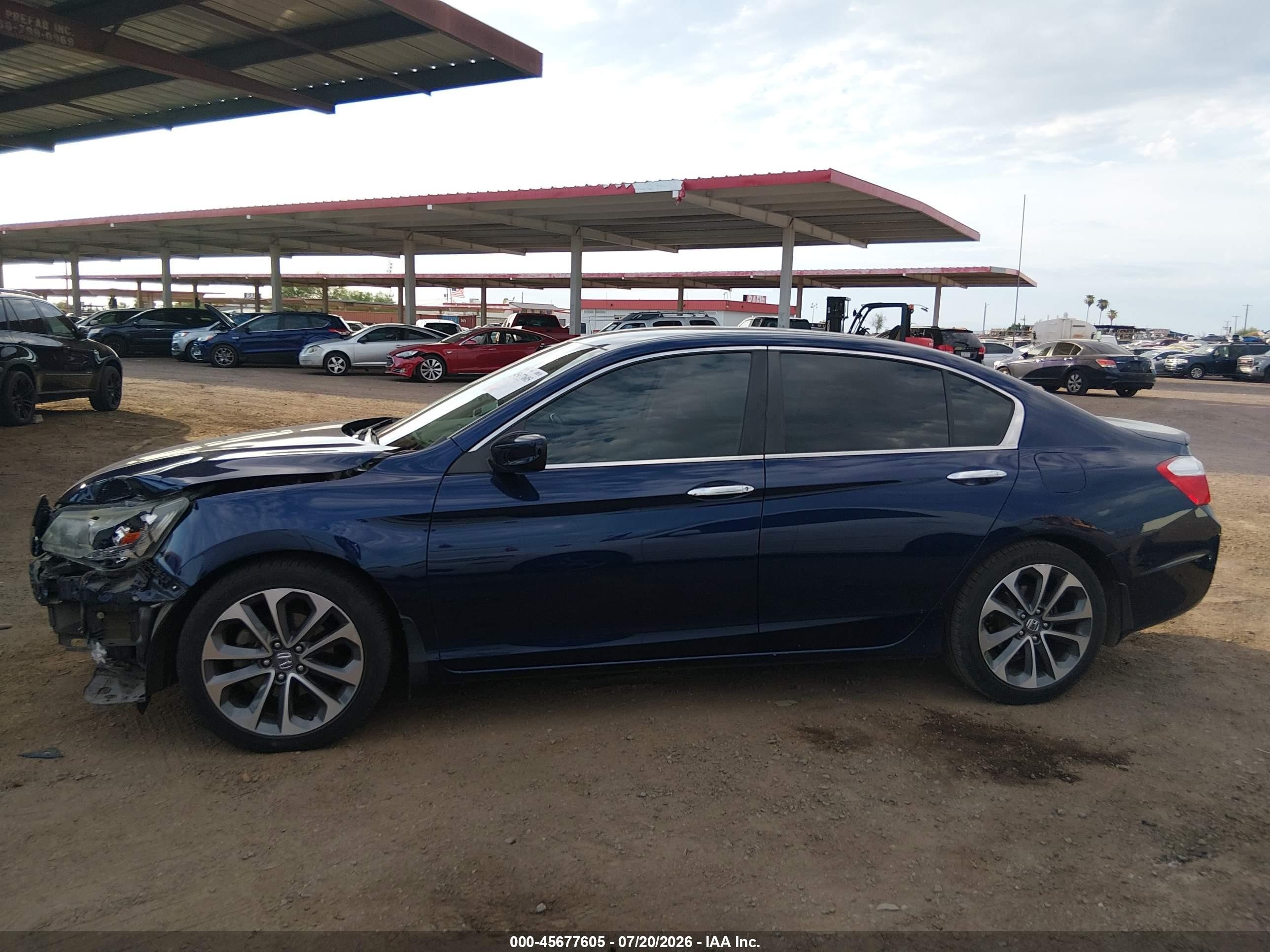 2015 Honda Accord Sport Black vin: 1HGCR2F59FA195750
