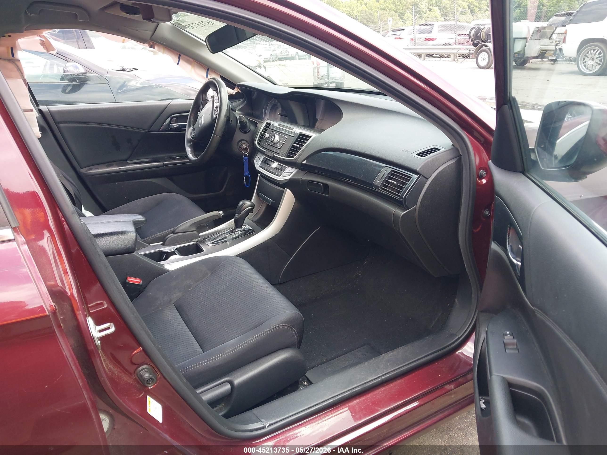 2015 Honda Accord Sport Burgundy vin: 1HGCR2F59FA235860