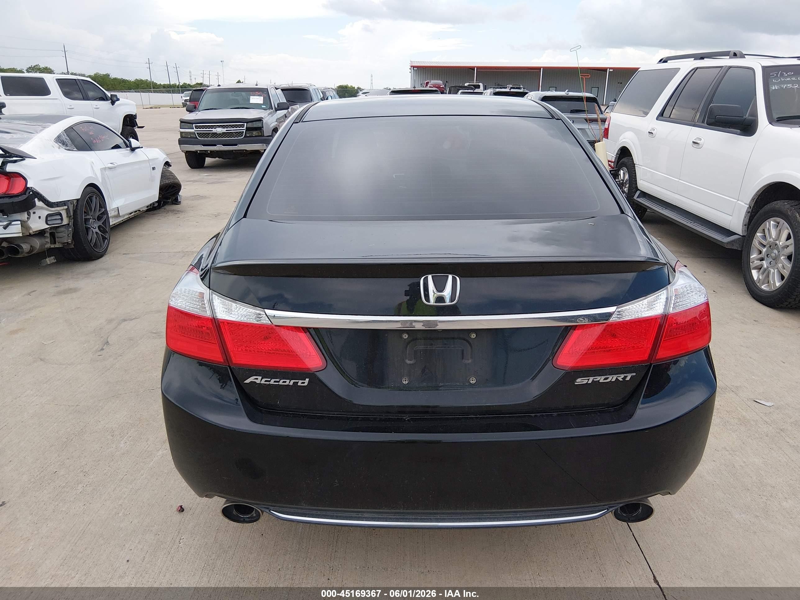 2015 Honda Accord Sport Black vin: 1HGCR2F59FA237074