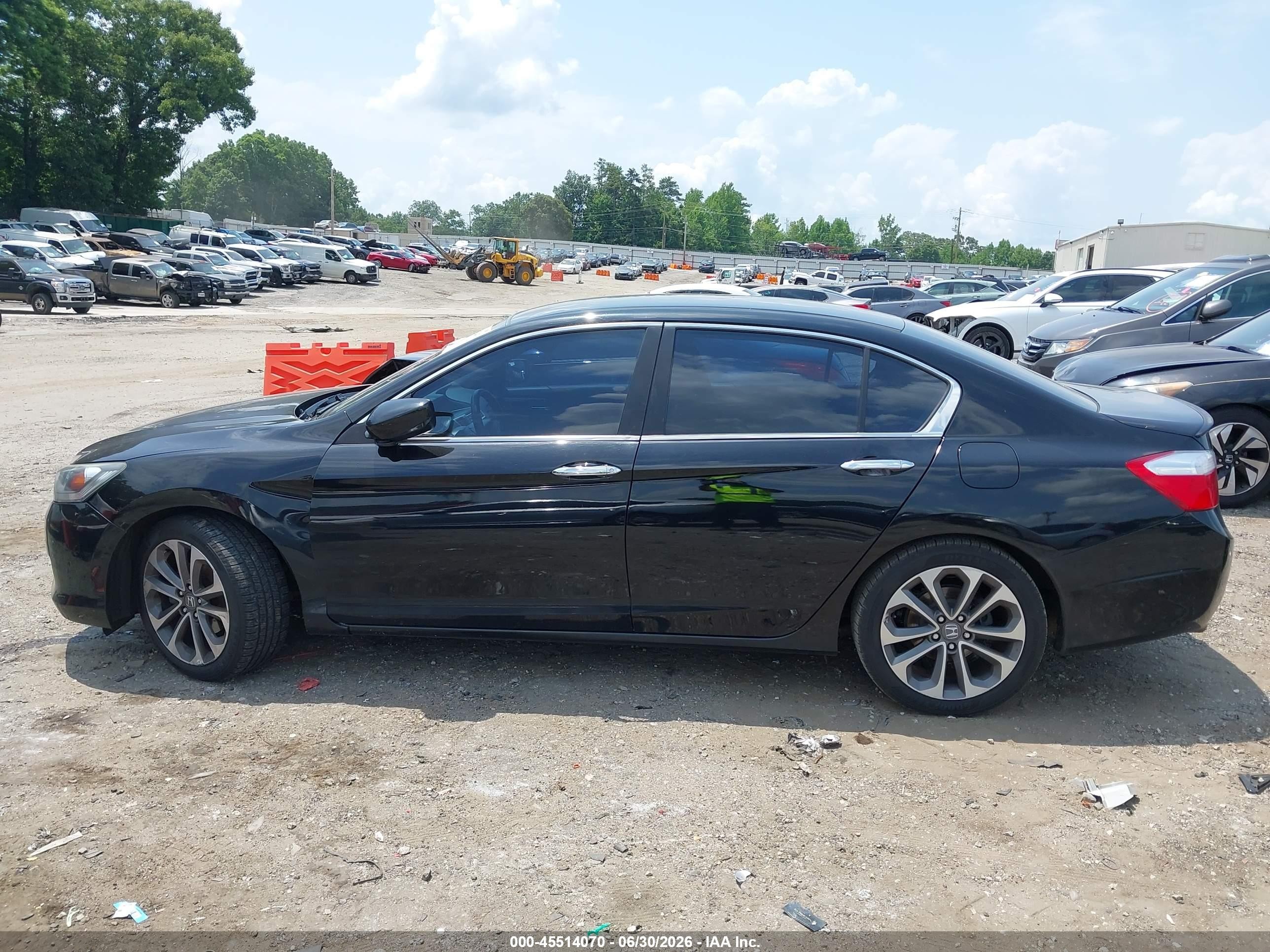 2015 Honda Accord Sport Black vin: 1HGCR2F59FA256756