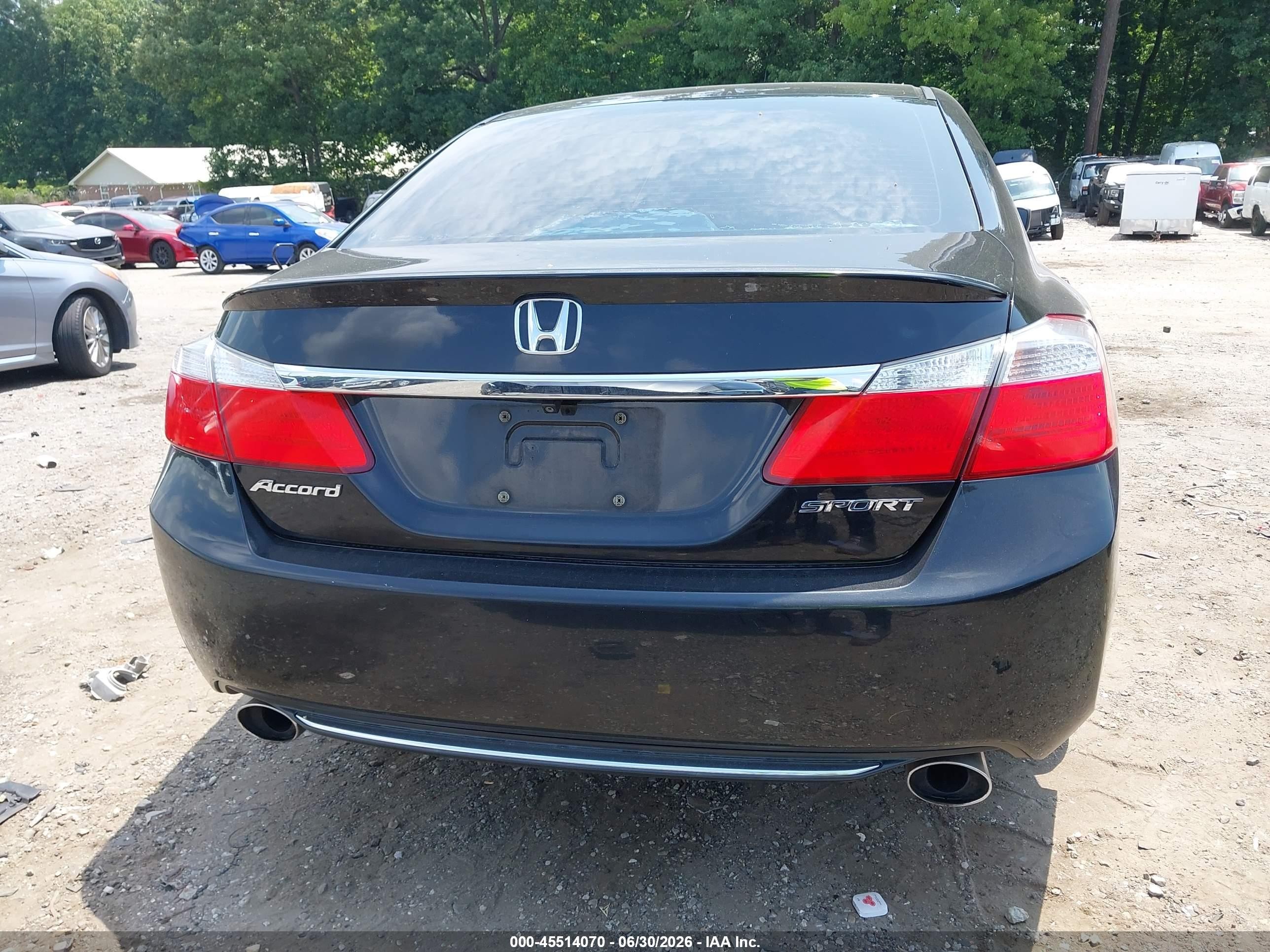 2015 Honda Accord Sport Black vin: 1HGCR2F59FA256756