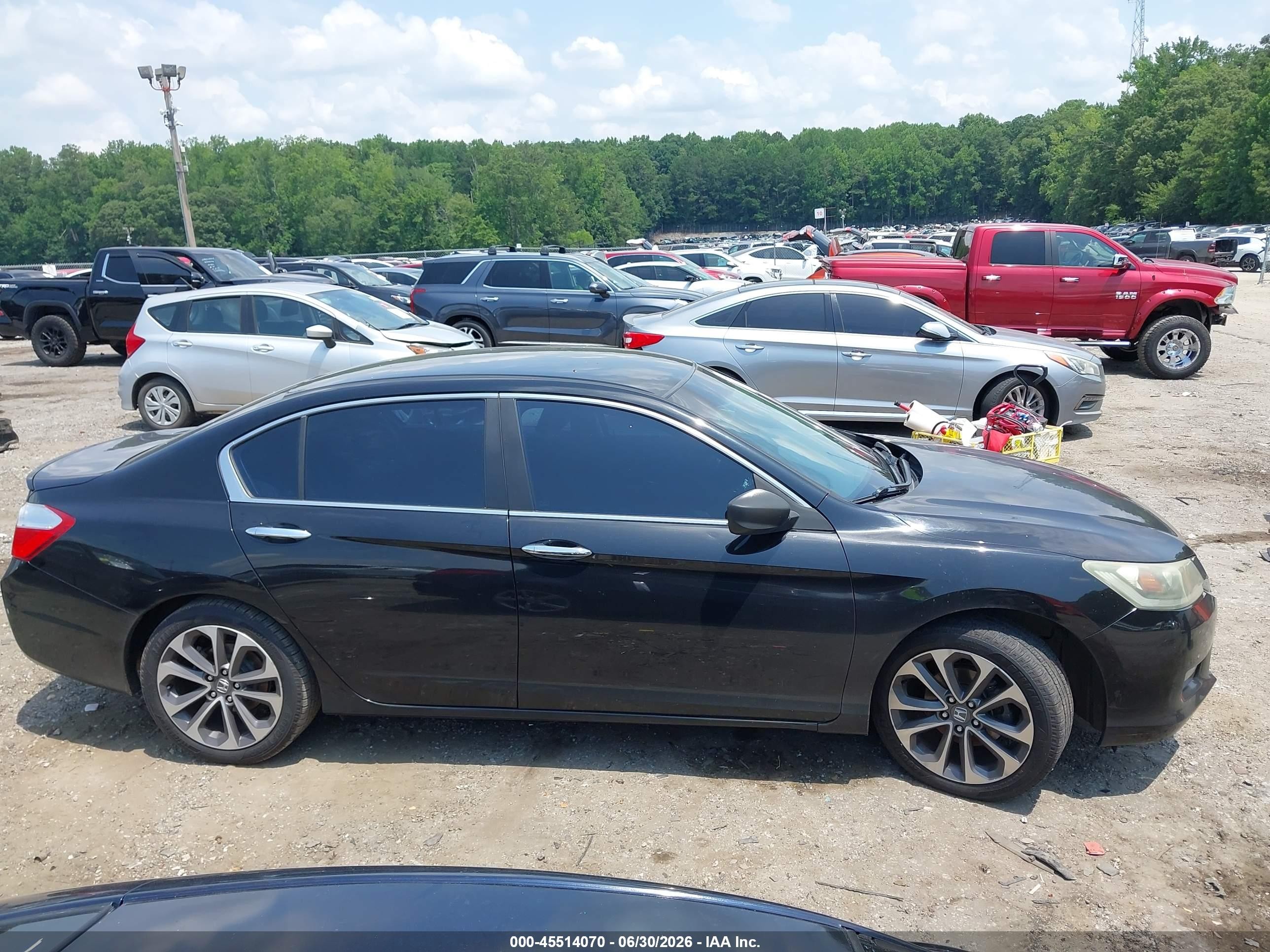 2015 Honda Accord Sport Black vin: 1HGCR2F59FA256756