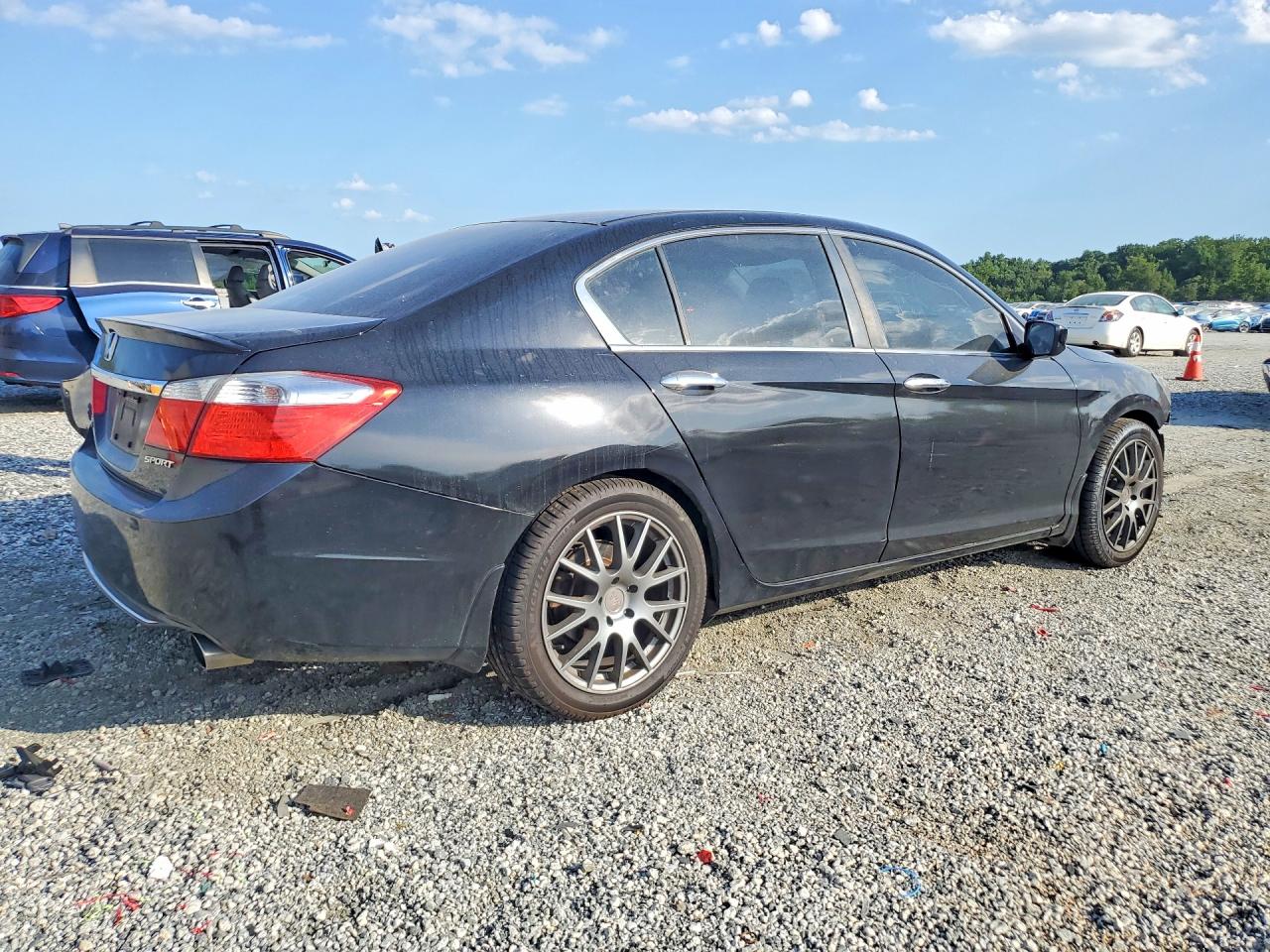 2015 Honda Accord Sport Черный vin: 1HGCR2F59FA263870