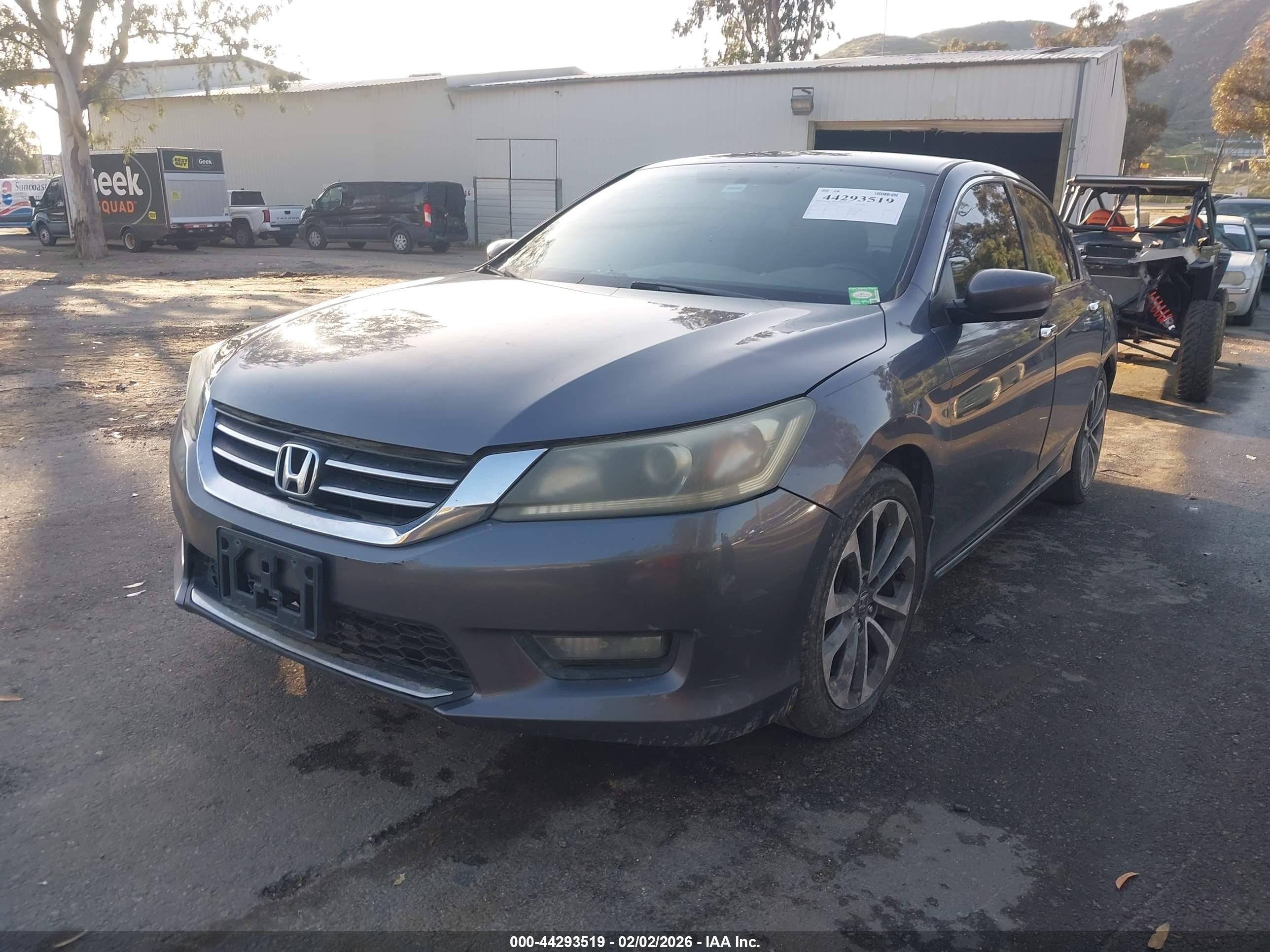 2015 Honda Accord Sport Gray vin: 1HGCR2F59FA267191