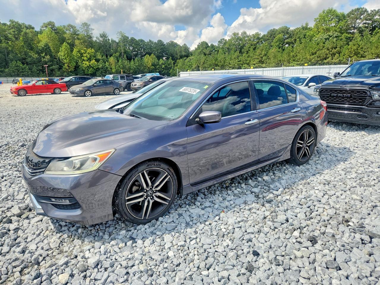2016 Honda Accord Sport Gray vin: 1HGCR2F59GA185043