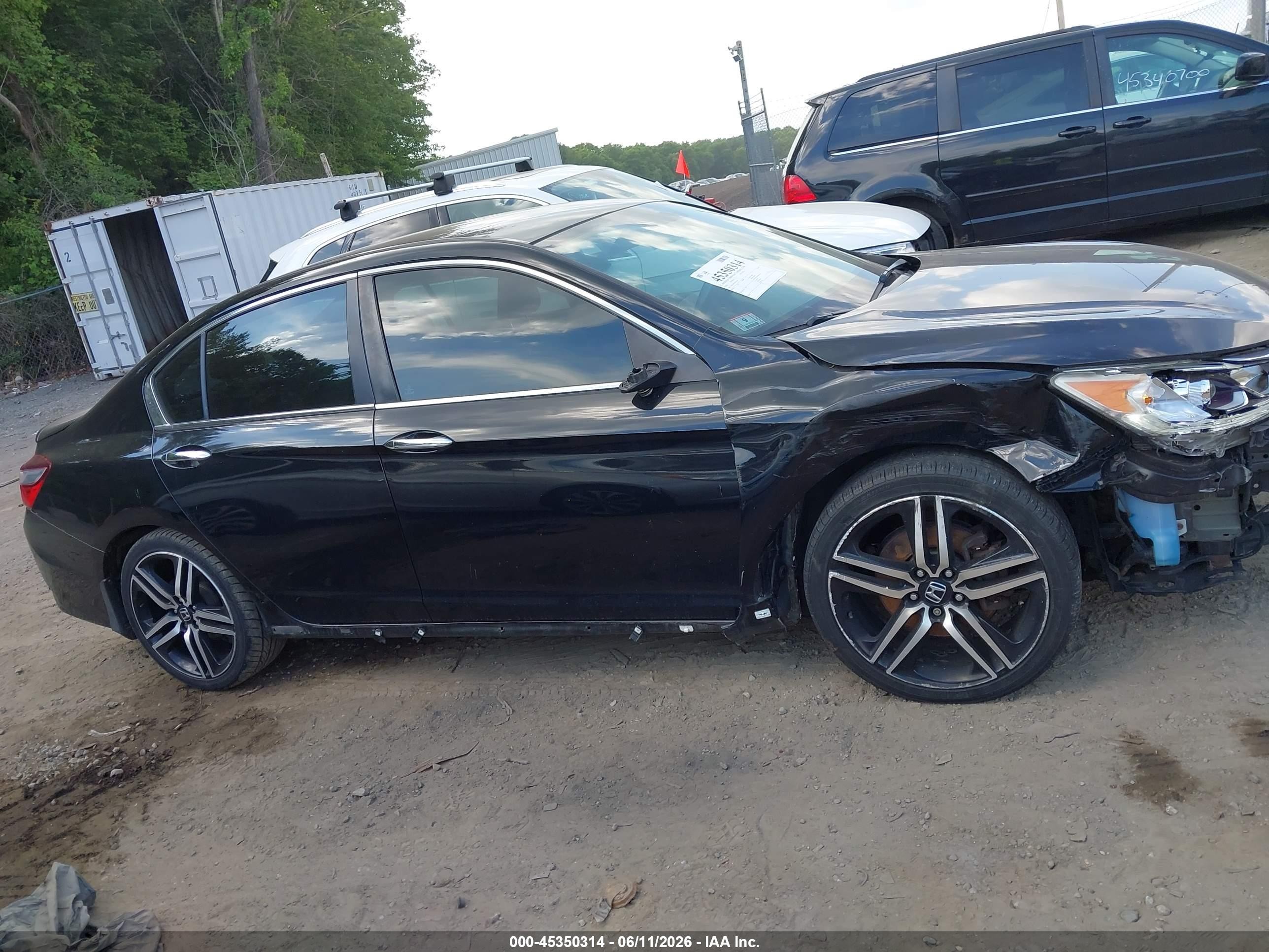2016 Honda Accord Sport Black vin: 1HGCR2F59GA191456