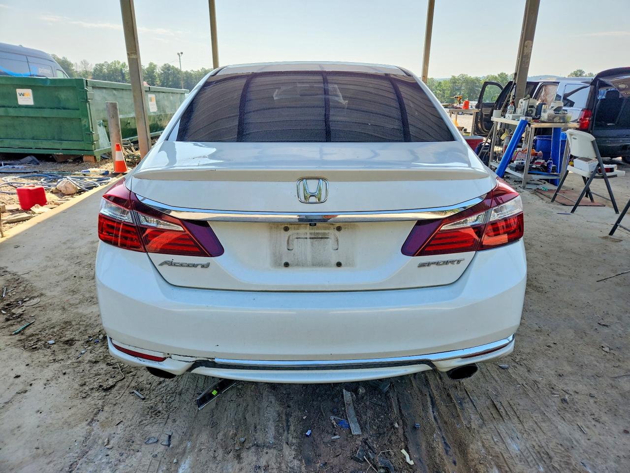 2017 Honda Accord Sport White vin: 1HGCR2F59HA133946