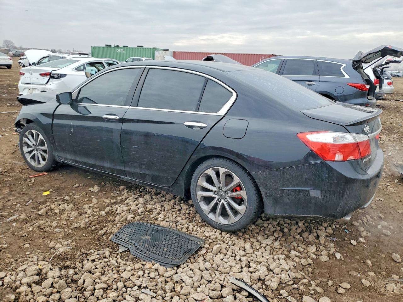 2013 Honda Accord Sport Black vin: 1HGCR2F5XDA003961