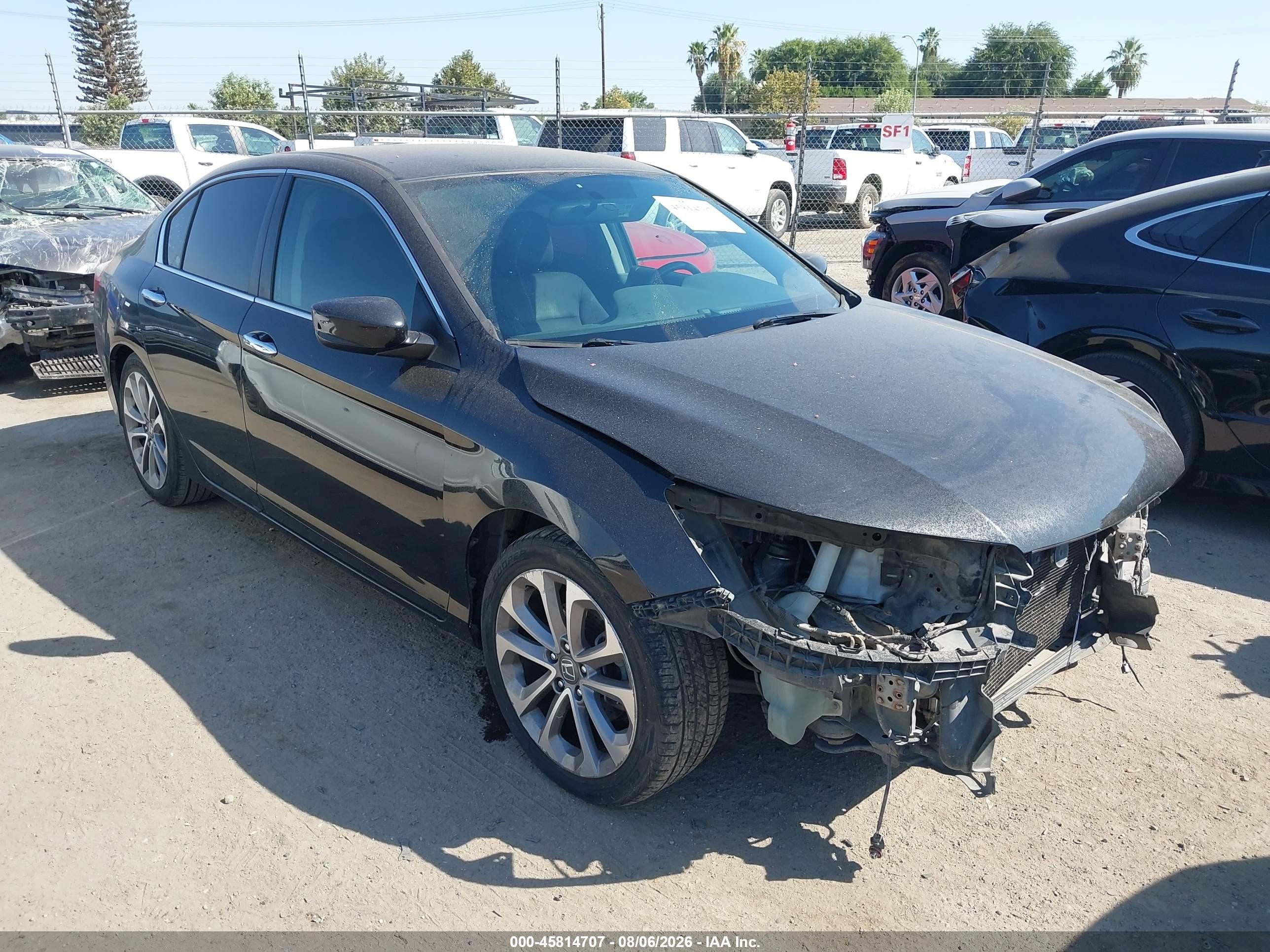 2013 Honda Accord Sport Black vin: 1HGCR2F5XDA012563