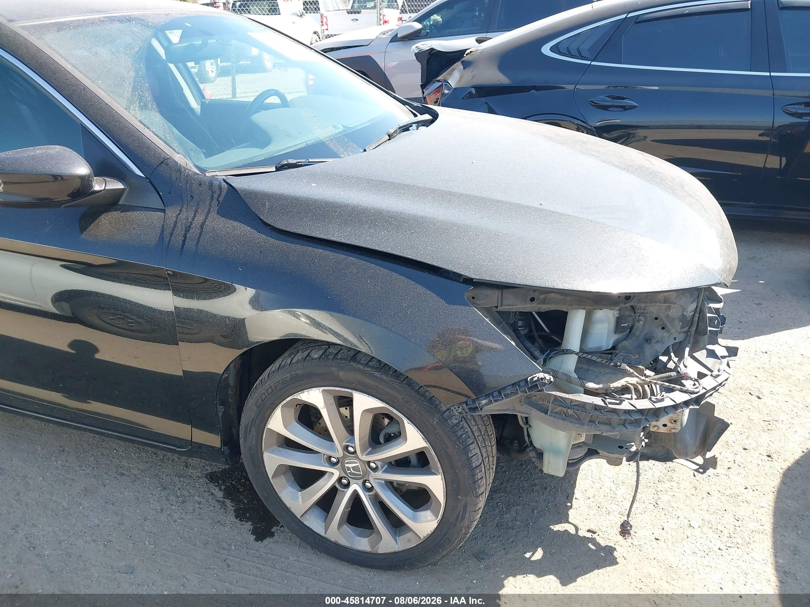 2013 Honda Accord Sport Black vin: 1HGCR2F5XDA012563