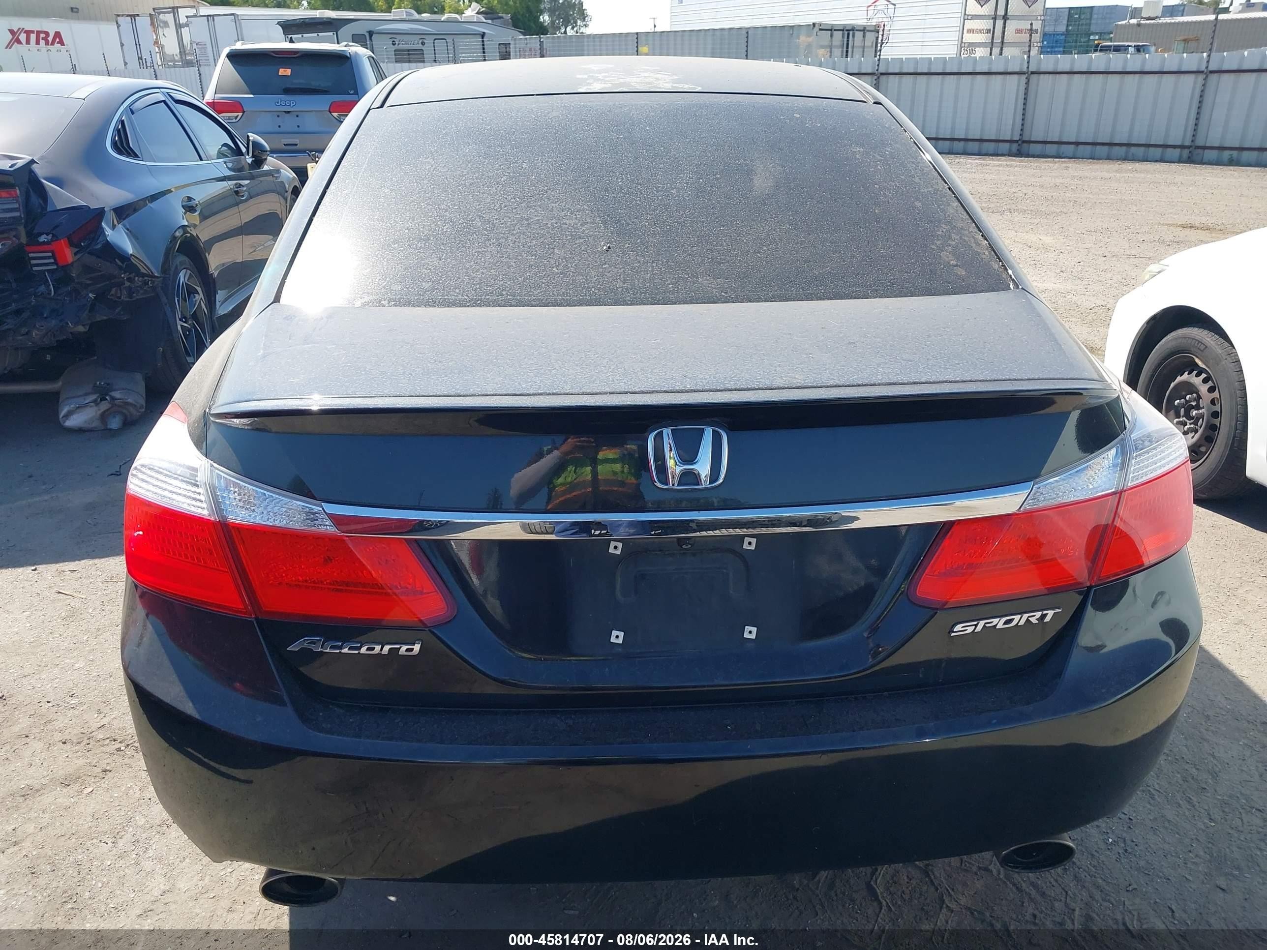 2013 Honda Accord Sport Black vin: 1HGCR2F5XDA012563