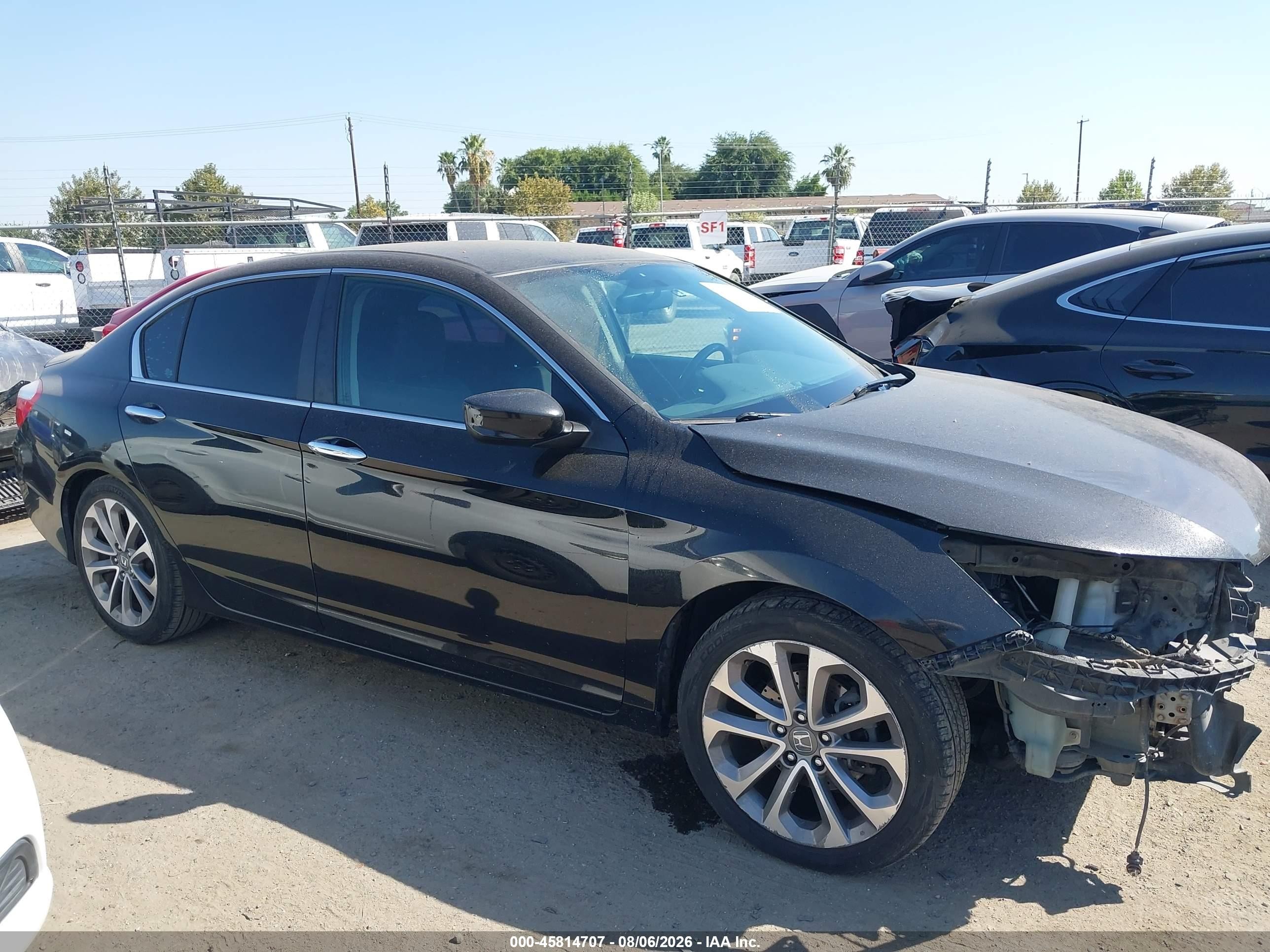 2013 Honda Accord Sport Black vin: 1HGCR2F5XDA012563