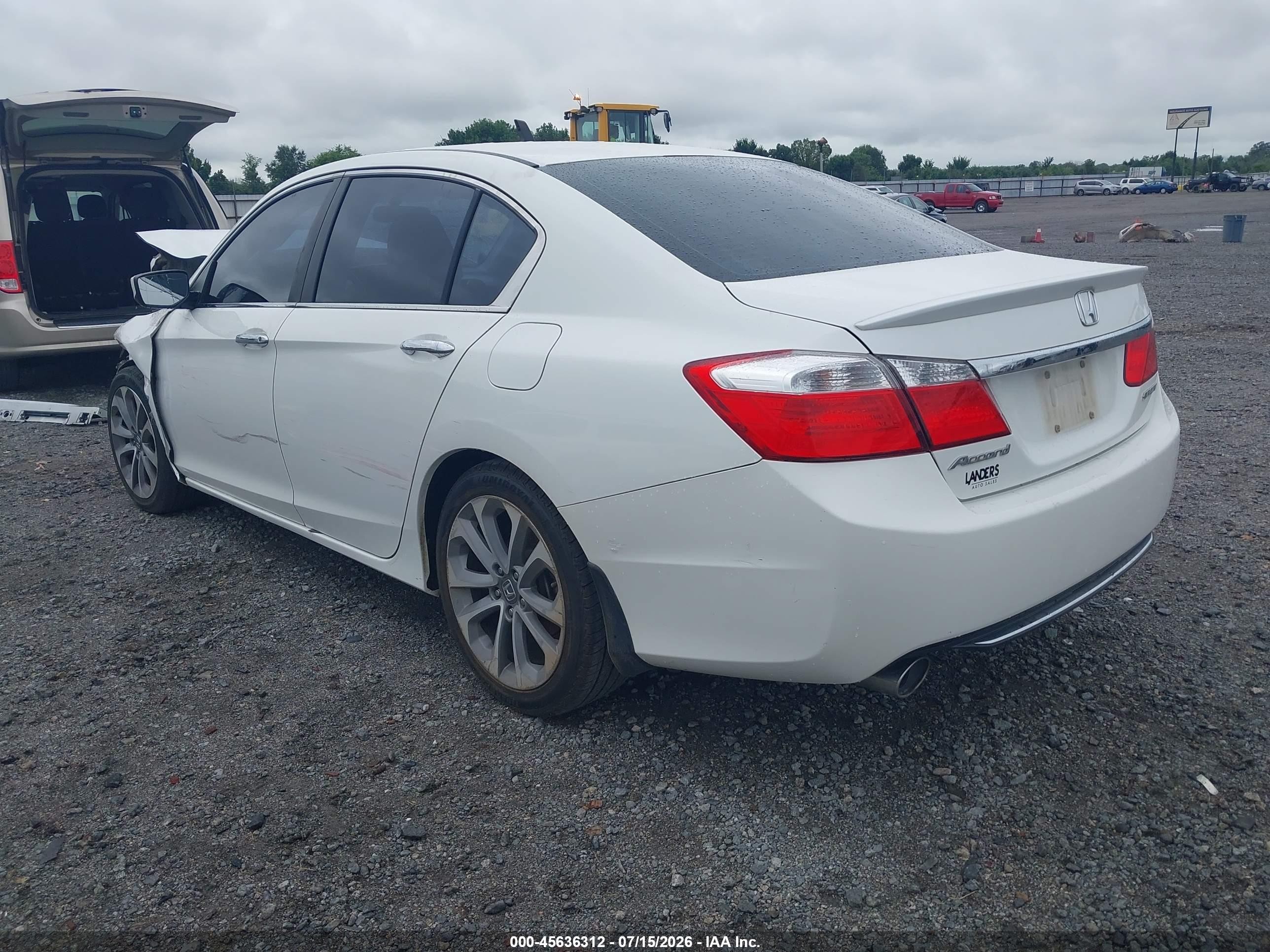 2013 Honda Accord Sport White vin: 1HGCR2F5XDA045112