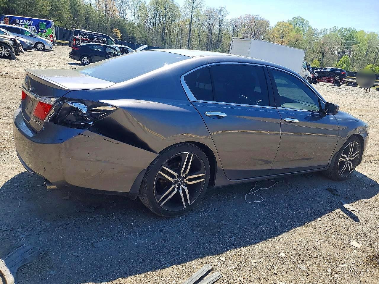 2013 Honda Accord Sport Gray vin: 1HGCR2F5XDA055669