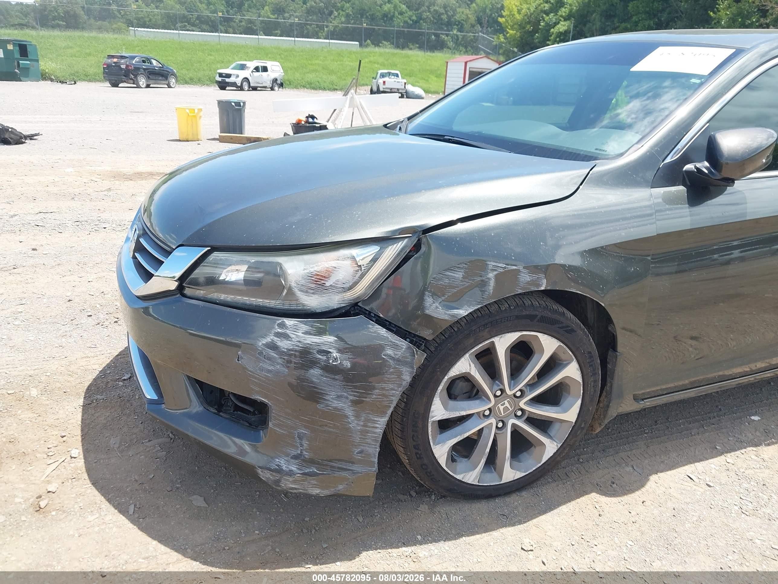 2013 Honda Accord Sport Gray vin: 1HGCR2F5XDA062198