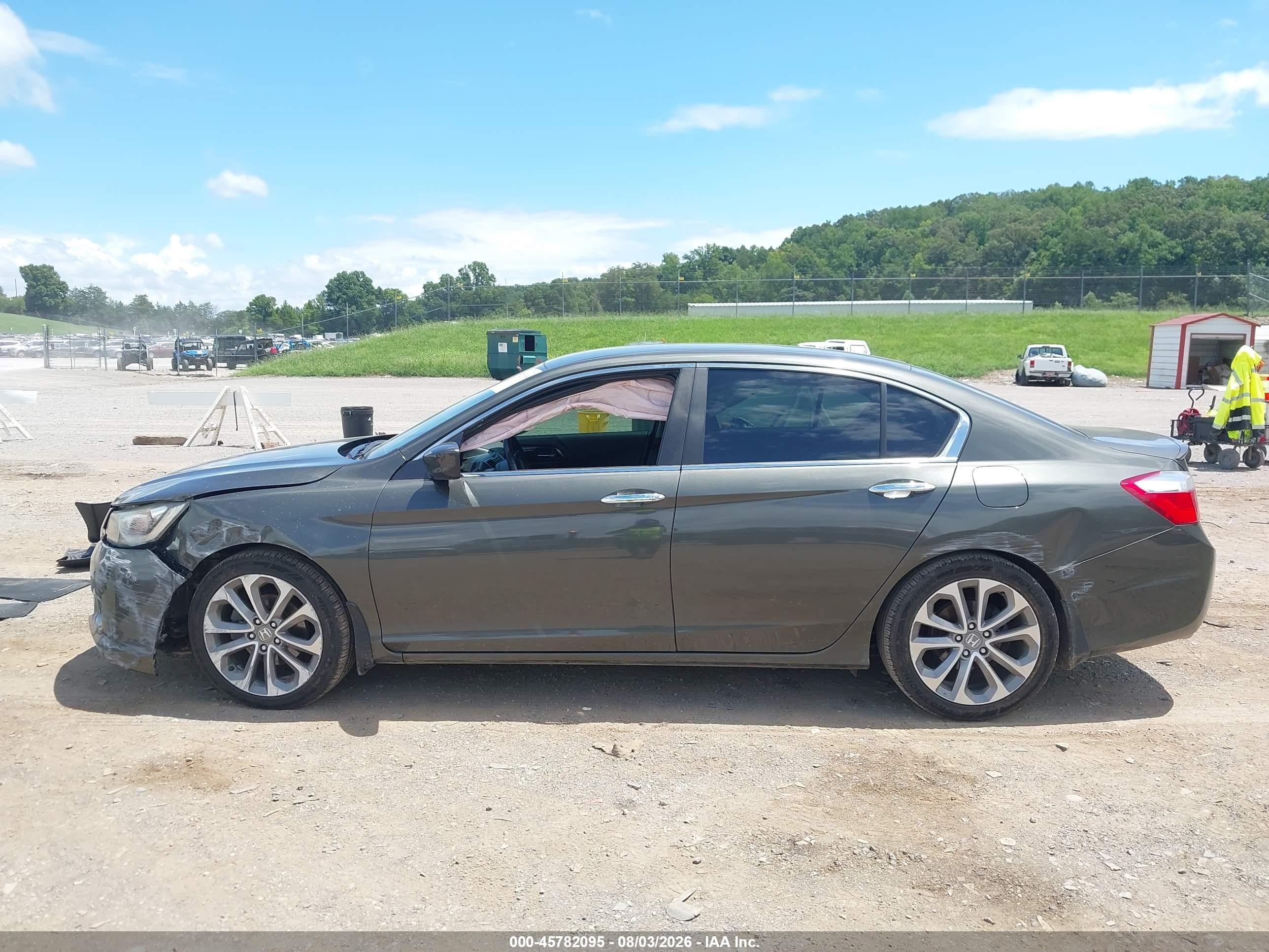 2013 Honda Accord Sport Gray vin: 1HGCR2F5XDA062198