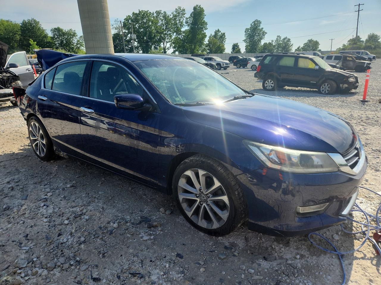 2013 Honda Accord Sport Blue vin: 1HGCR2F5XDA066249