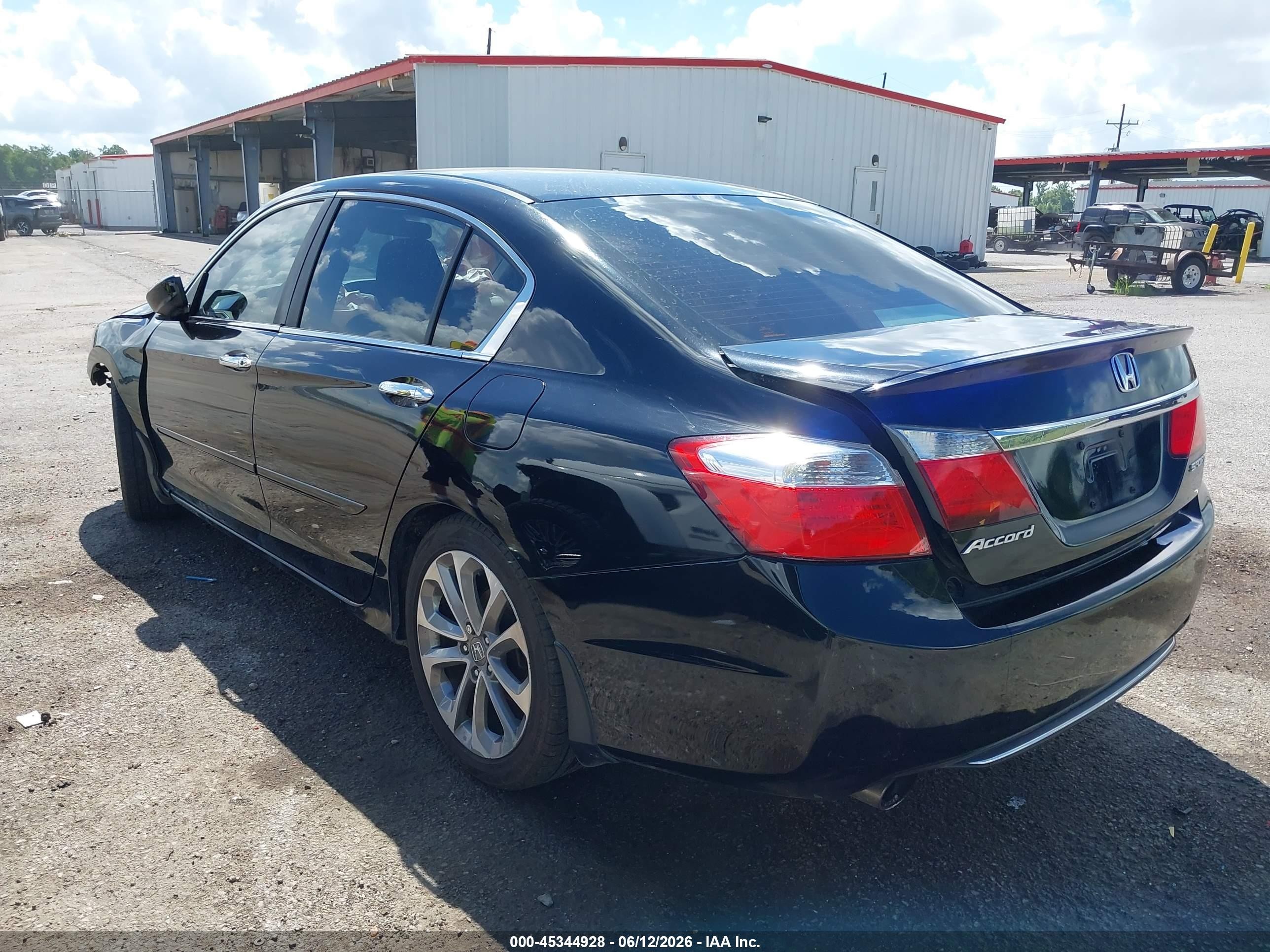 2013 Honda Accord Sport Black vin: 1HGCR2F5XDA077333