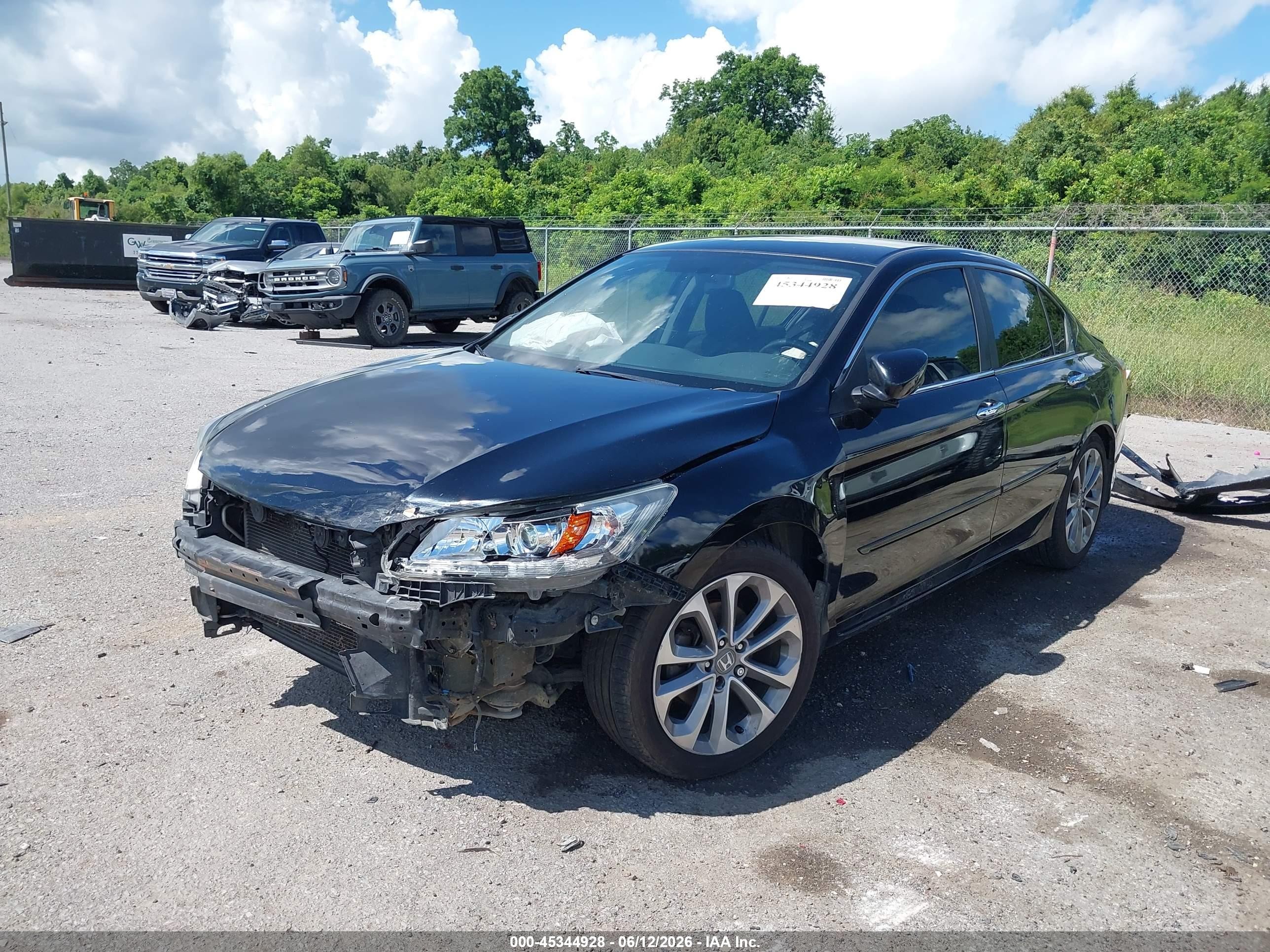2013 Honda Accord Sport Black vin: 1HGCR2F5XDA077333