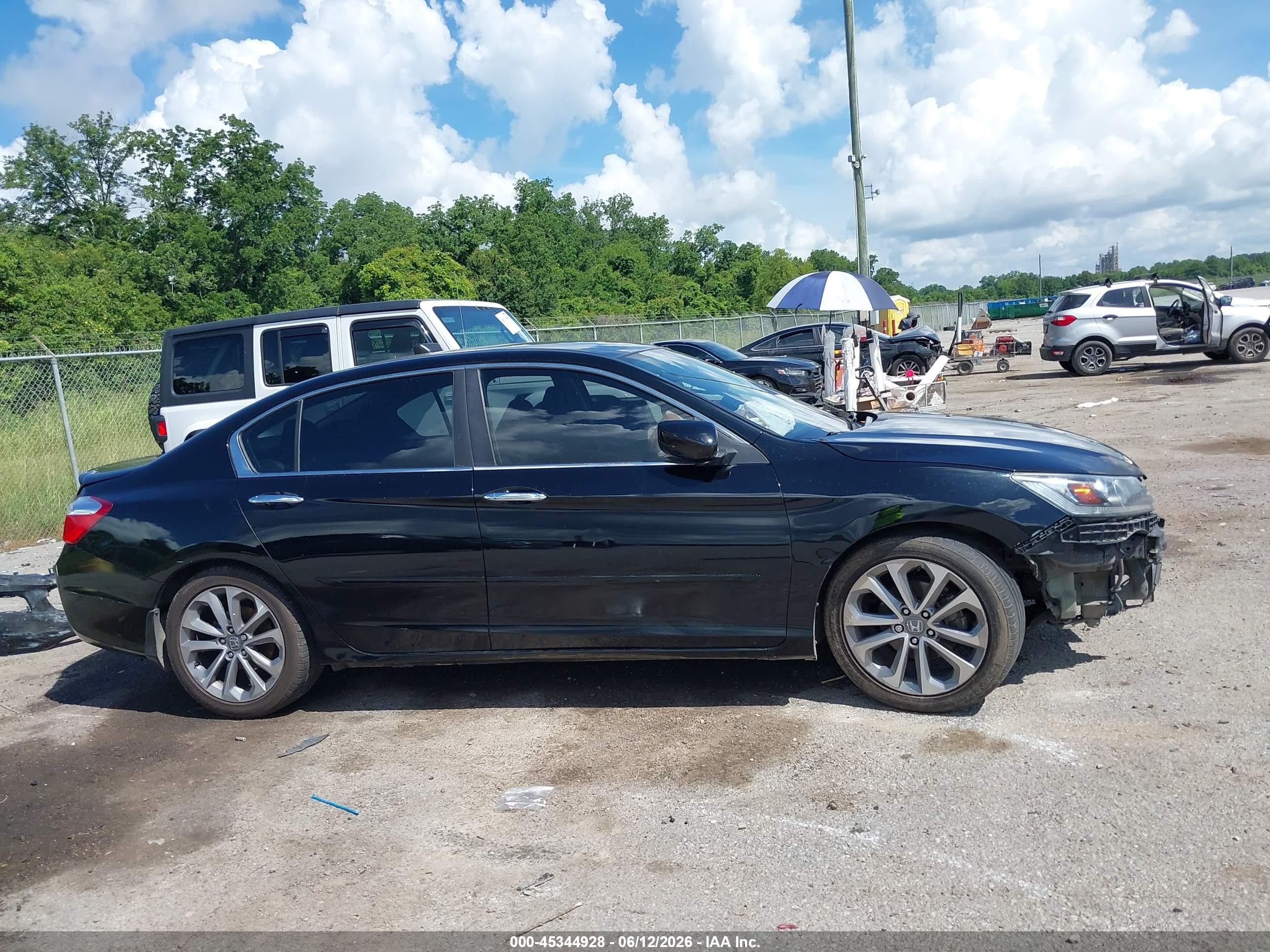 2013 Honda Accord Sport Black vin: 1HGCR2F5XDA077333