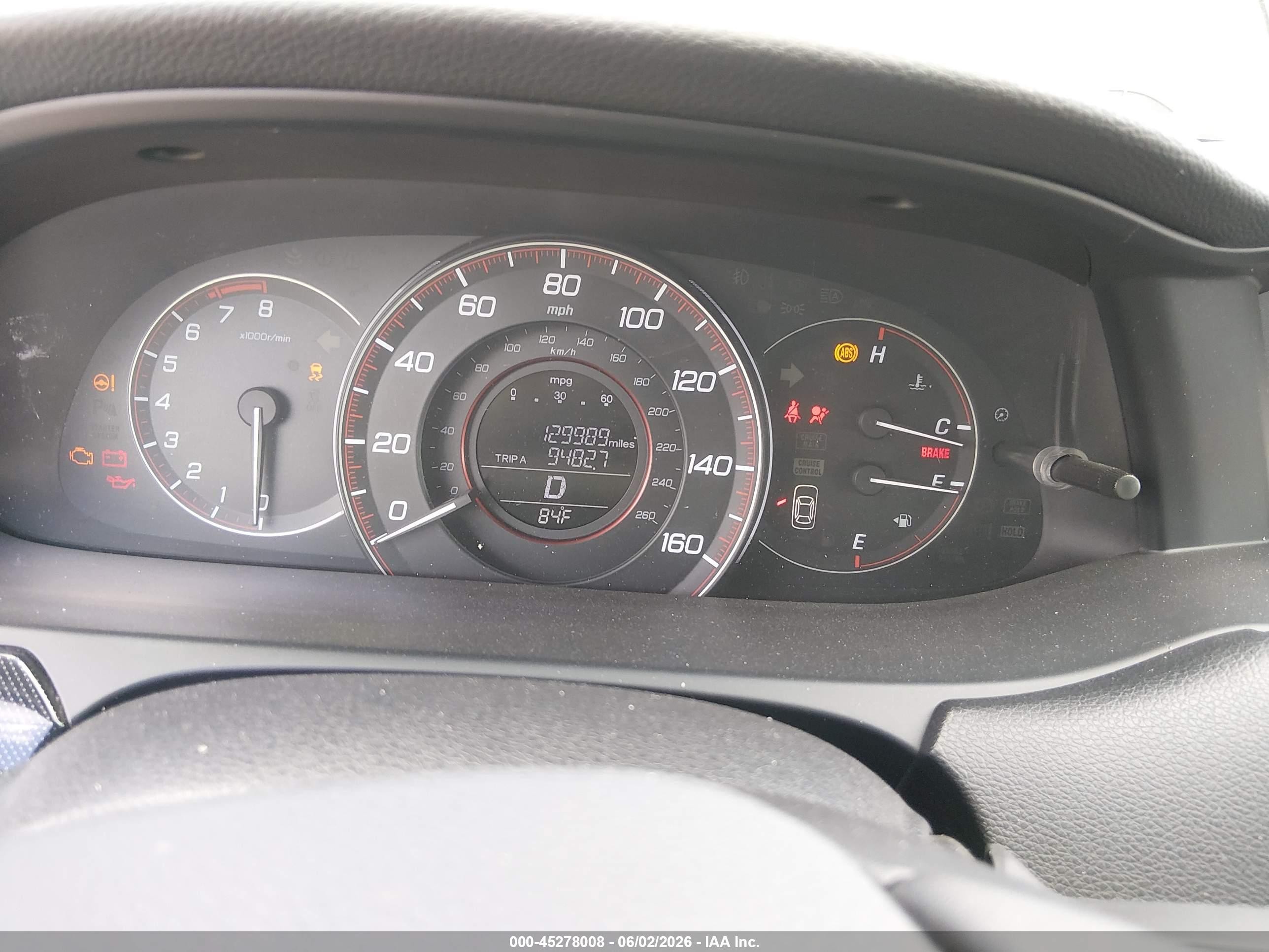 2013 Honda Accord Sport White vin: 1HGCR2F5XDA094309