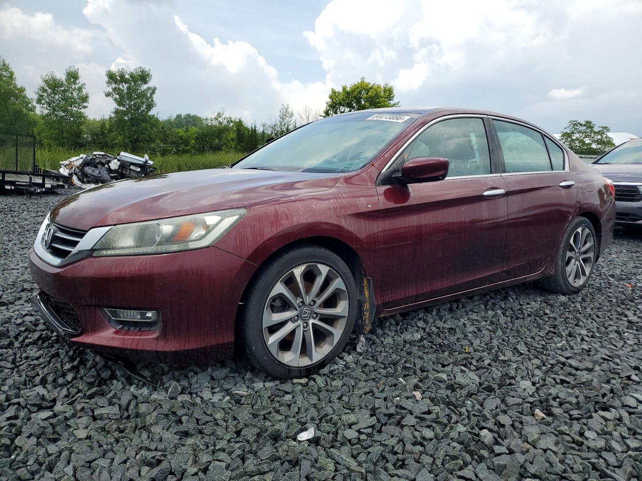 2013 Honda Accord Sport Burgundy vin: 1HGCR2F5XDA128278