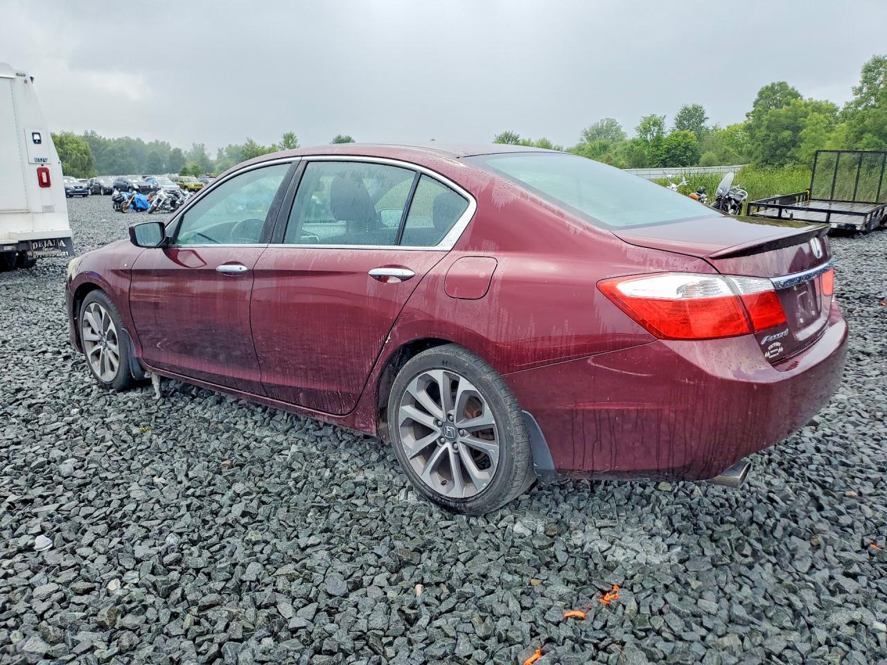 2013 Honda Accord Sport Burgundy vin: 1HGCR2F5XDA128278