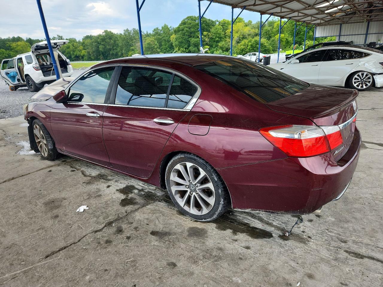 2013 Honda Accord Sport Бордовый vin: 1HGCR2F5XDA134579