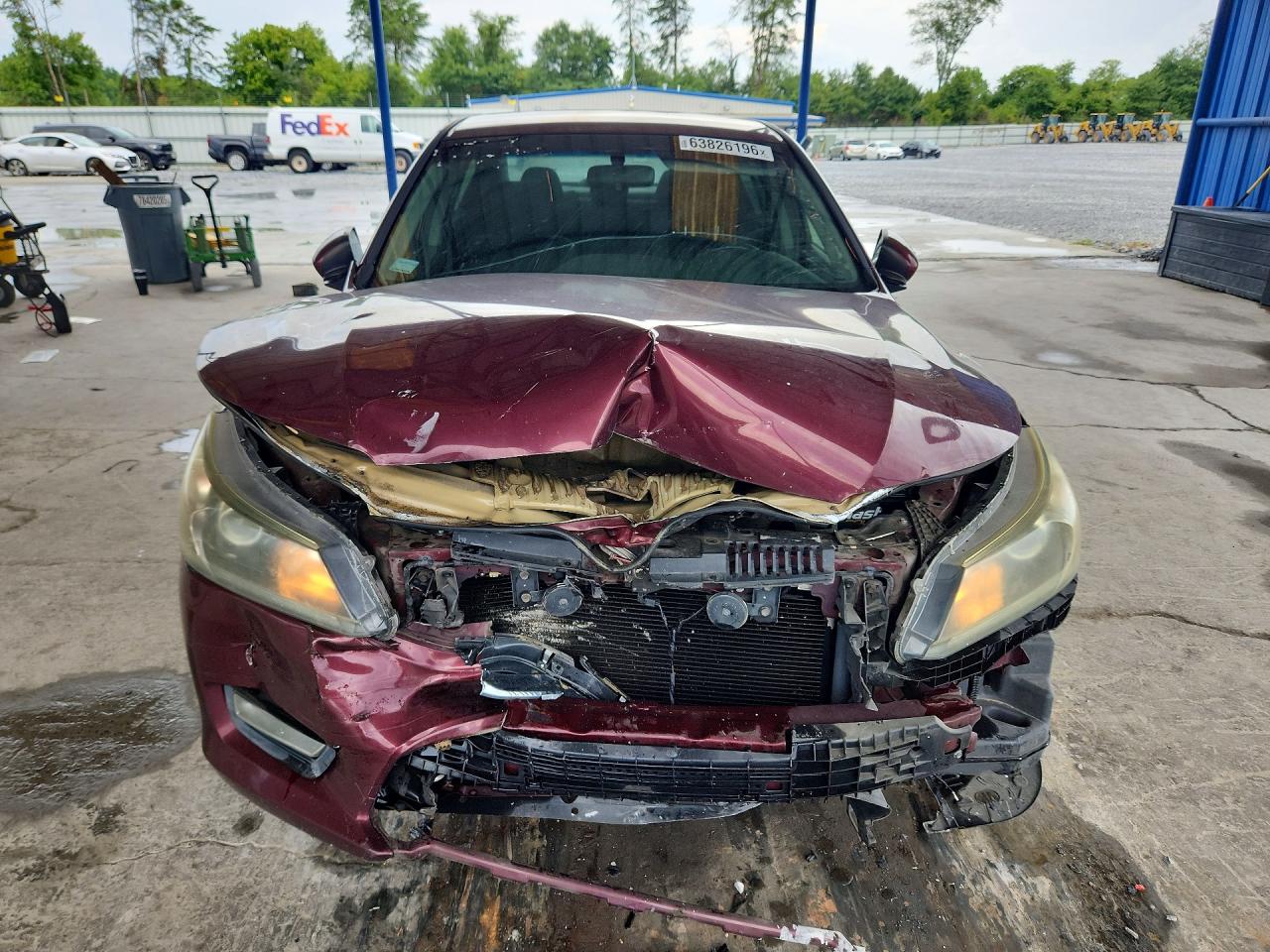 2013 Honda Accord Sport Бордовый vin: 1HGCR2F5XDA134579