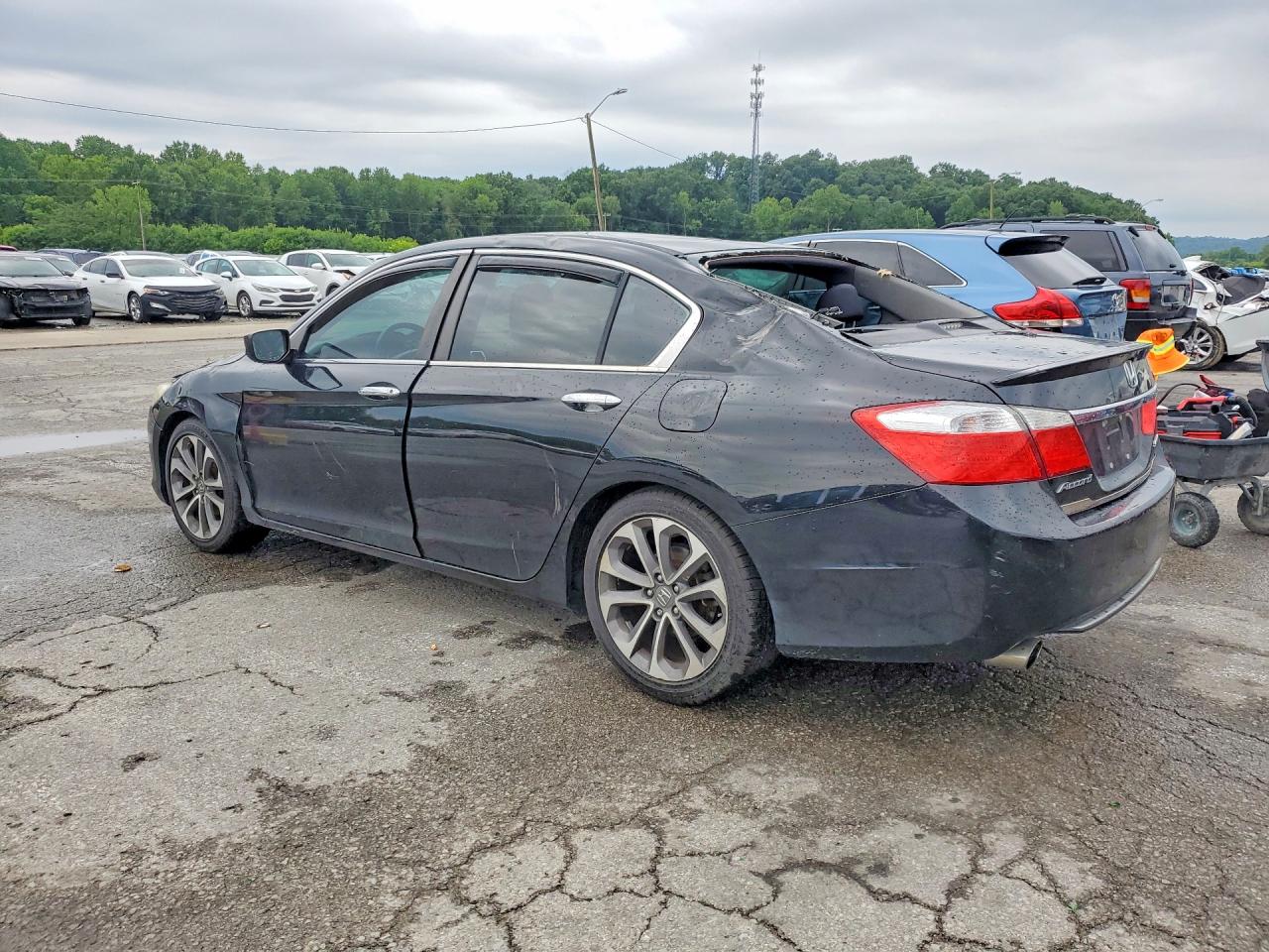 2013 Honda Accord Sport Black vin: 1HGCR2F5XDA197102