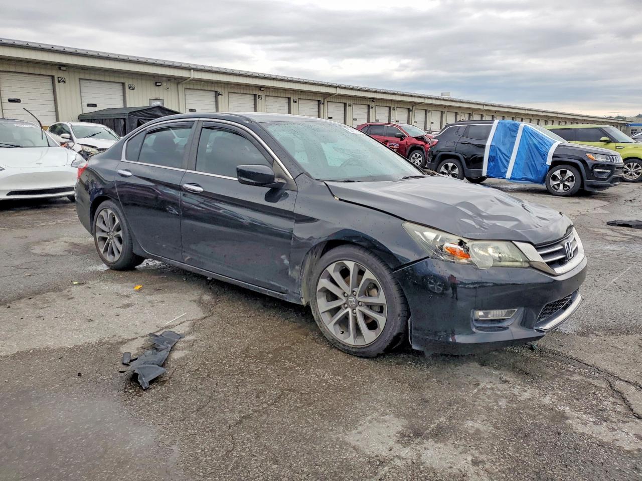 2013 Honda Accord Sport Black vin: 1HGCR2F5XDA197102