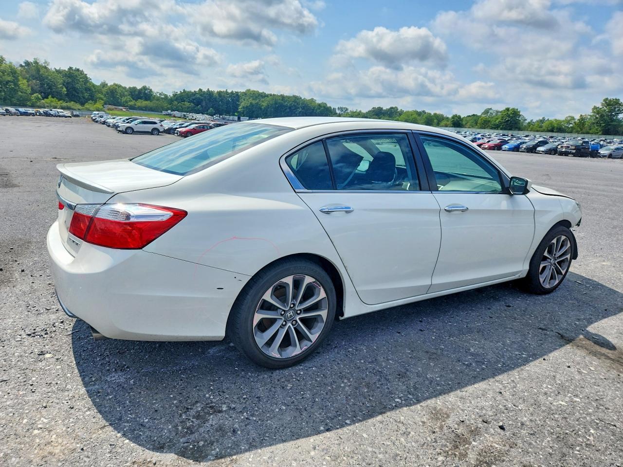2013 Honda Accord Sport White vin: 1HGCR2F5XDA214156