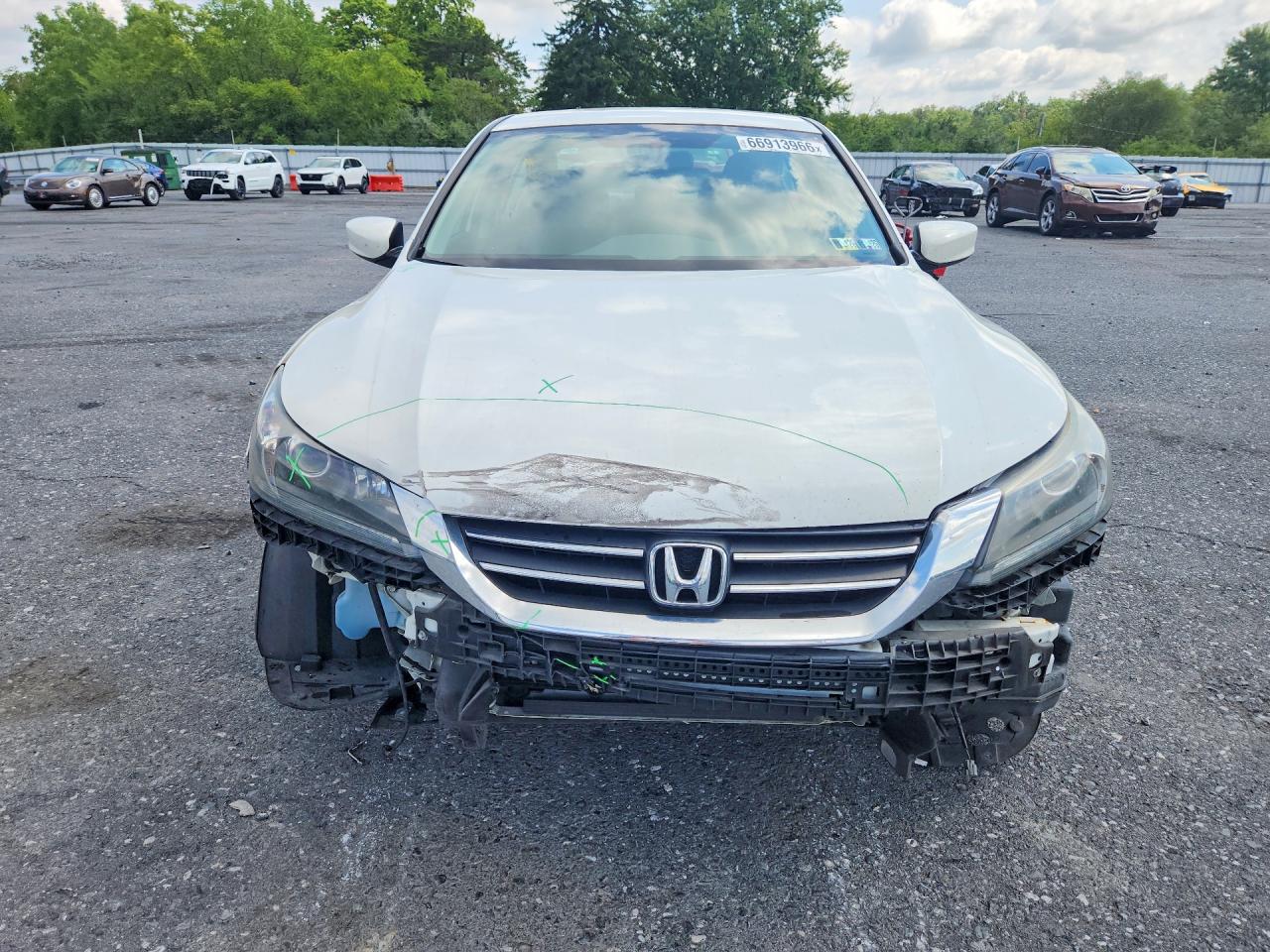 2013 Honda Accord Sport White vin: 1HGCR2F5XDA214156