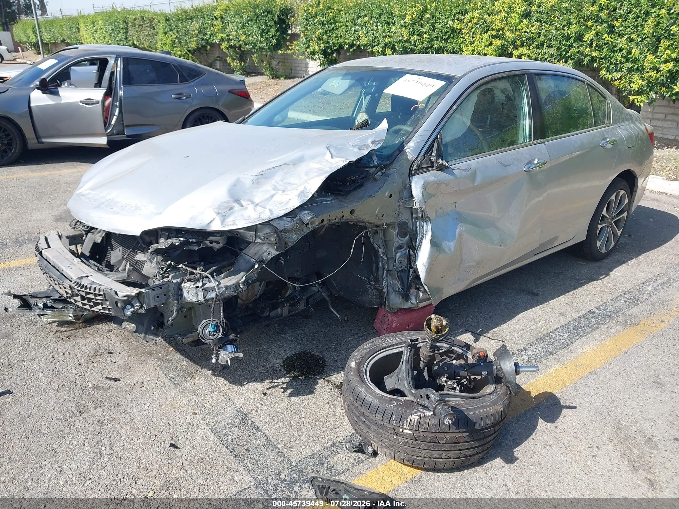 2013 Honda Accord Sport Silver vin: 1HGCR2F5XDA218398