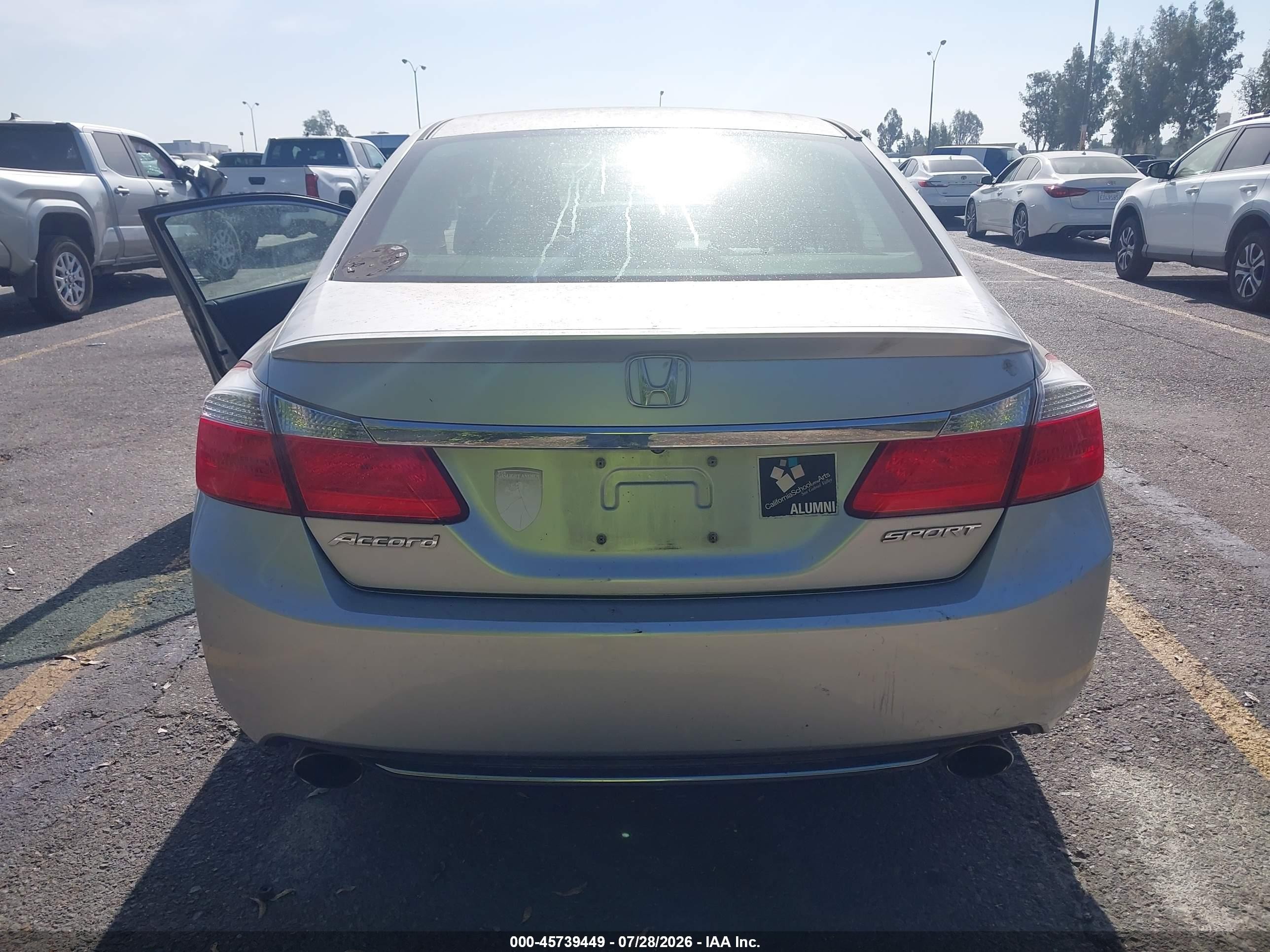 2013 Honda Accord Sport Silver vin: 1HGCR2F5XDA218398