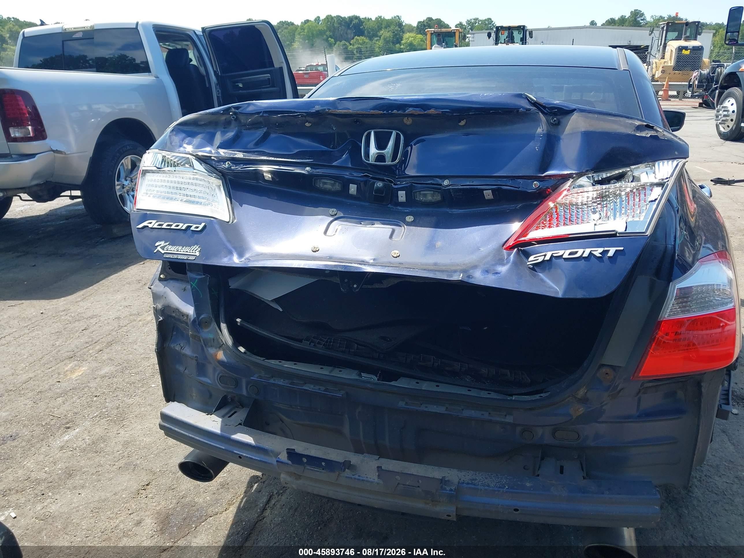 2013 Honda Accord Sport Синий vin: 1HGCR2F5XDA231216