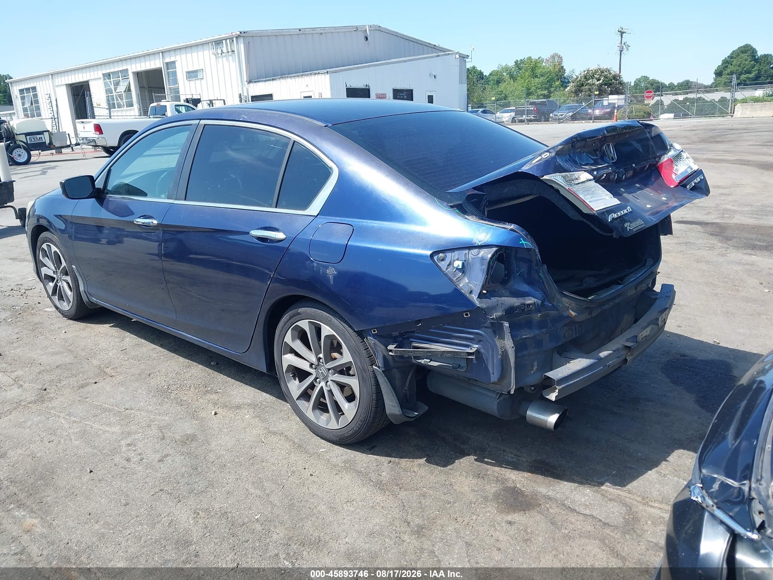 2013 Honda Accord Sport Синий vin: 1HGCR2F5XDA231216