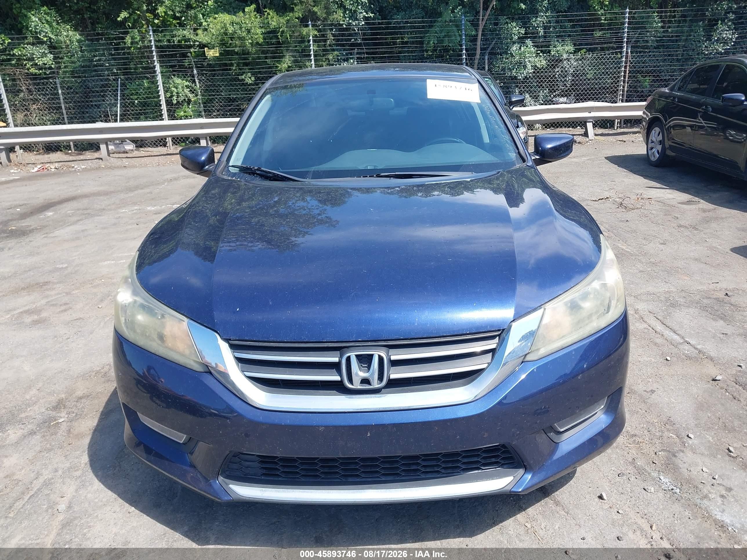 2013 Honda Accord Sport Синий vin: 1HGCR2F5XDA231216