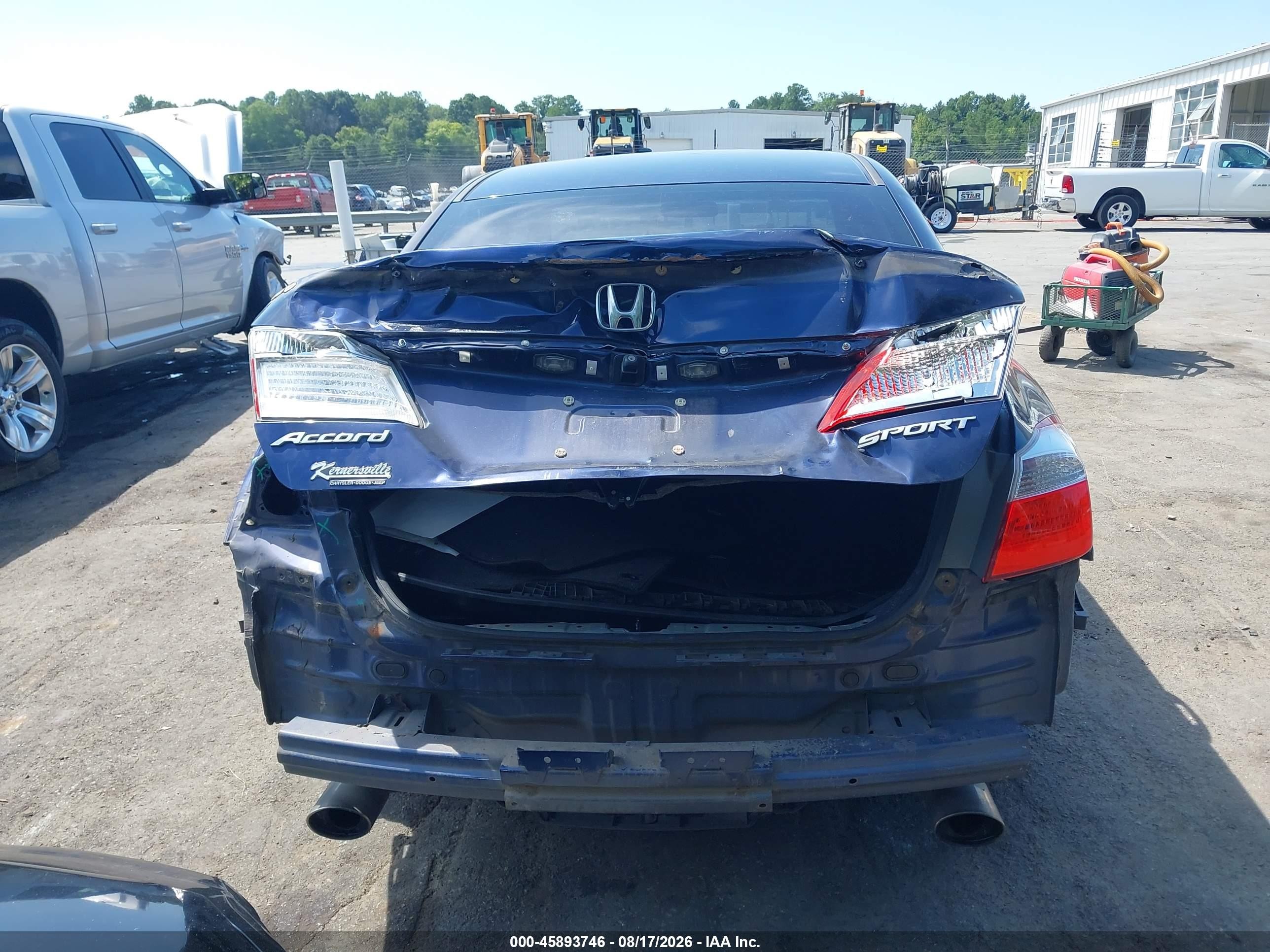 2013 Honda Accord Sport Синий vin: 1HGCR2F5XDA231216